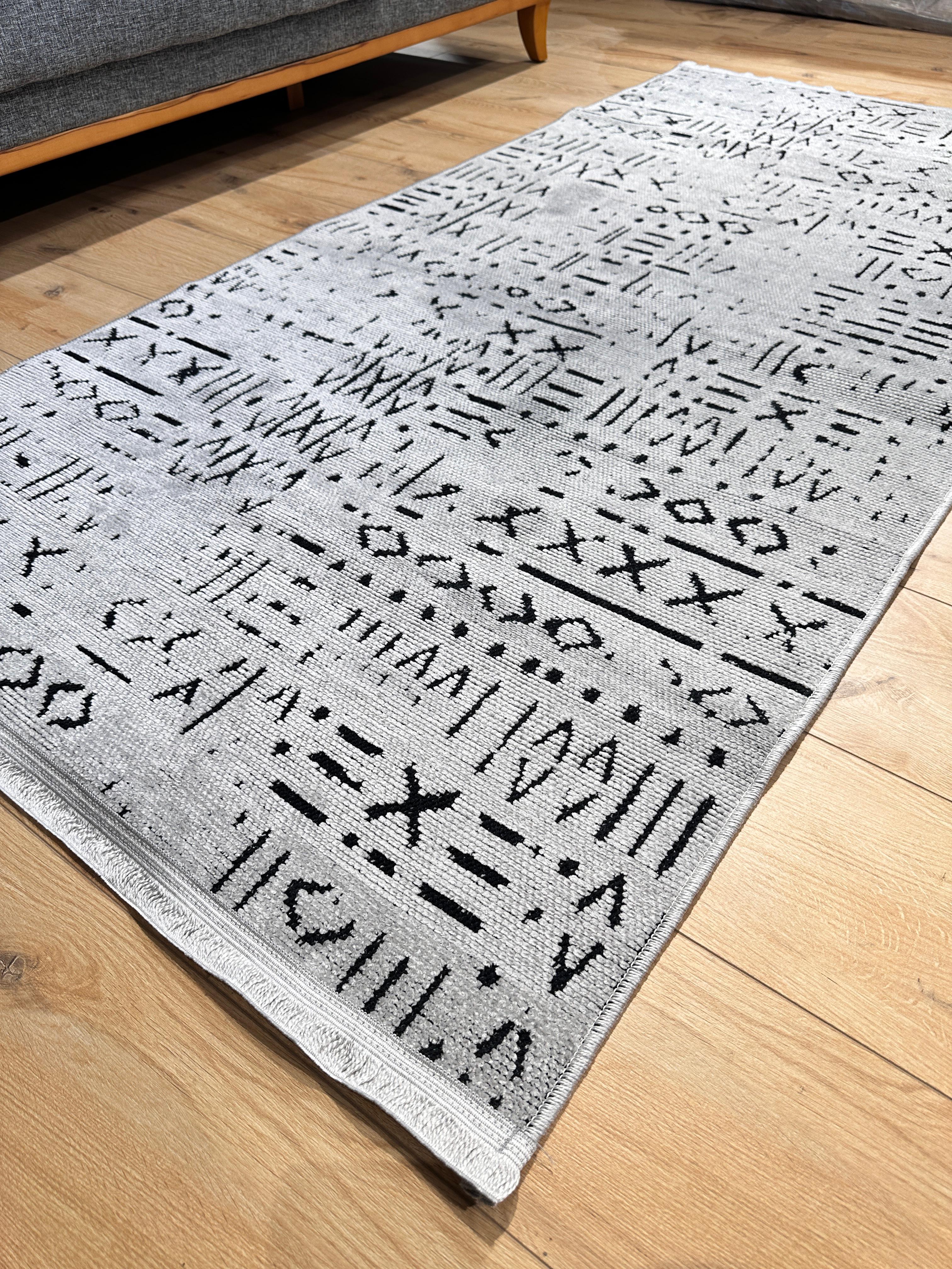 Kampanyalı Şönil Kilim Çivi Gri