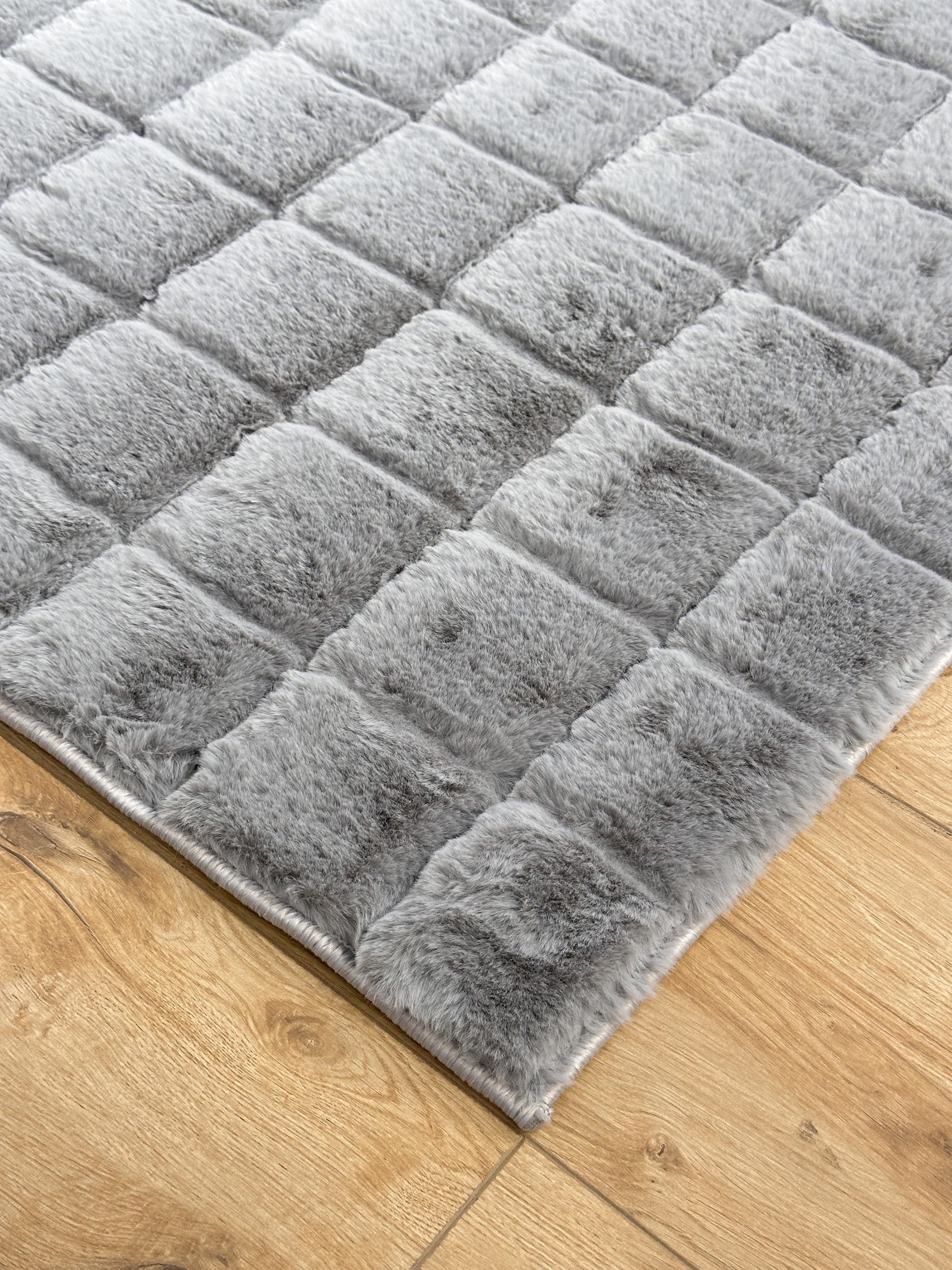 Makro Samur 2 Peluş/Post Halı Gri