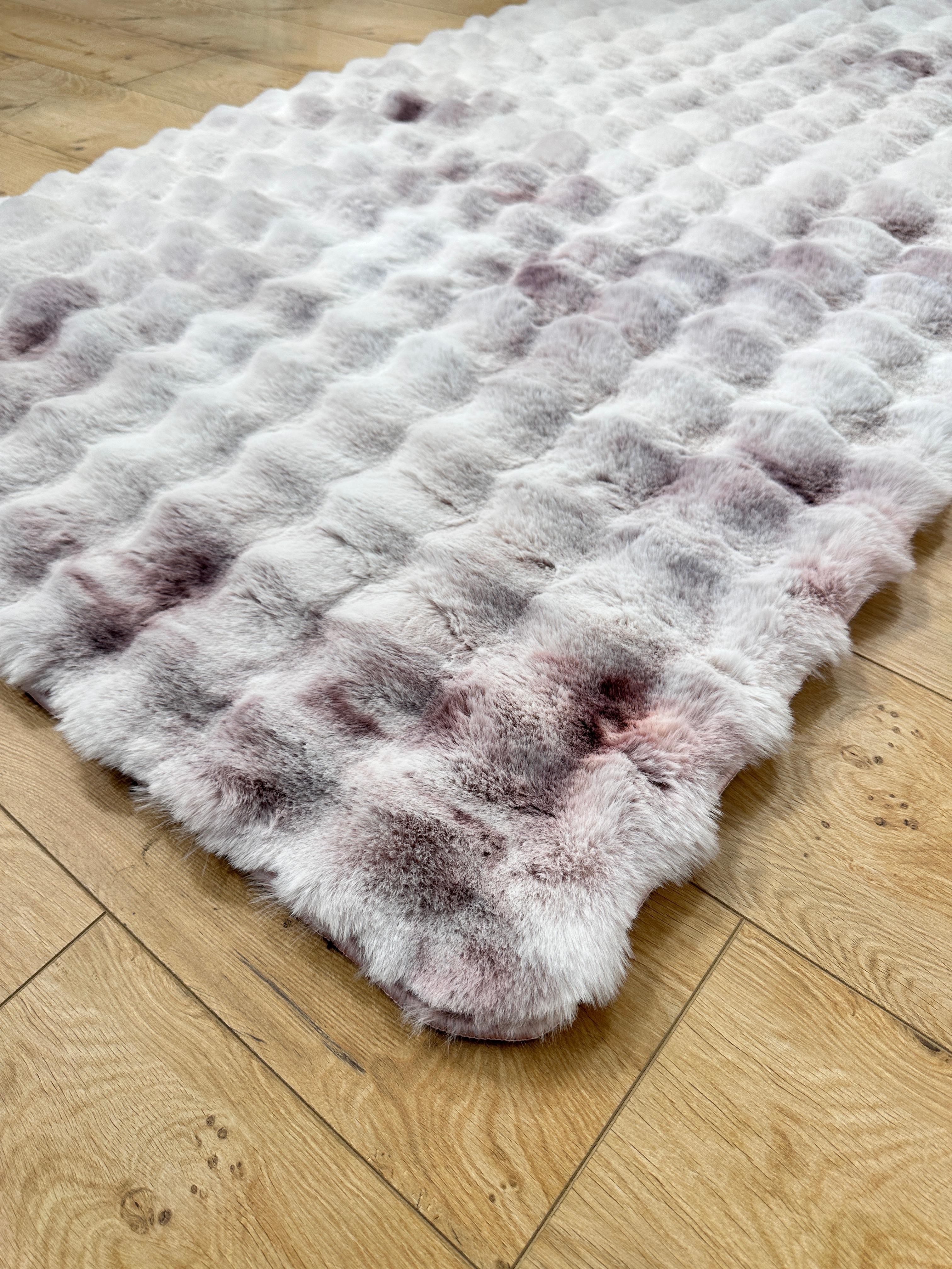 Paşha Home Mix Loop Bubble Peluş/Post Halı Mor