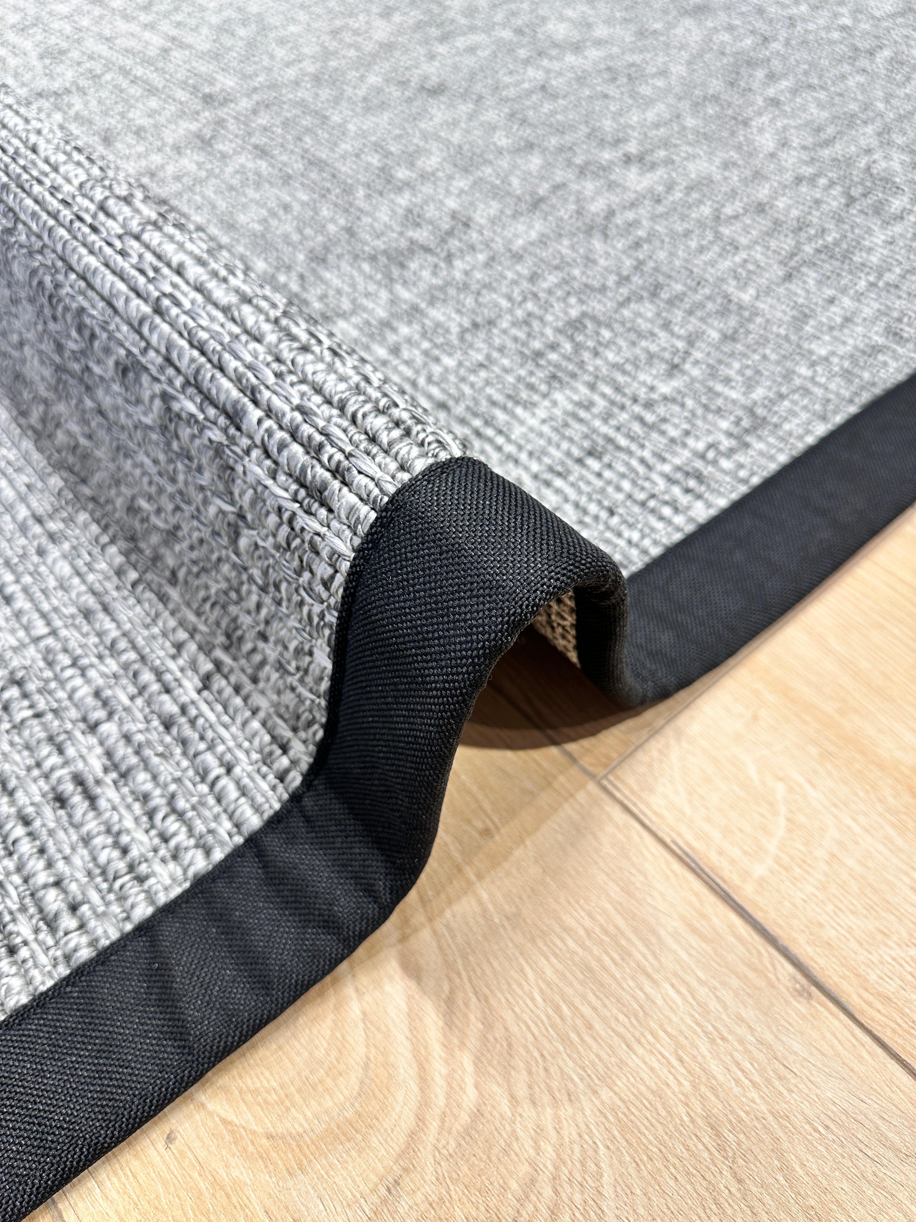 Riva Jüt/Sisal 6009E Antrasit Keten Bordürlü 