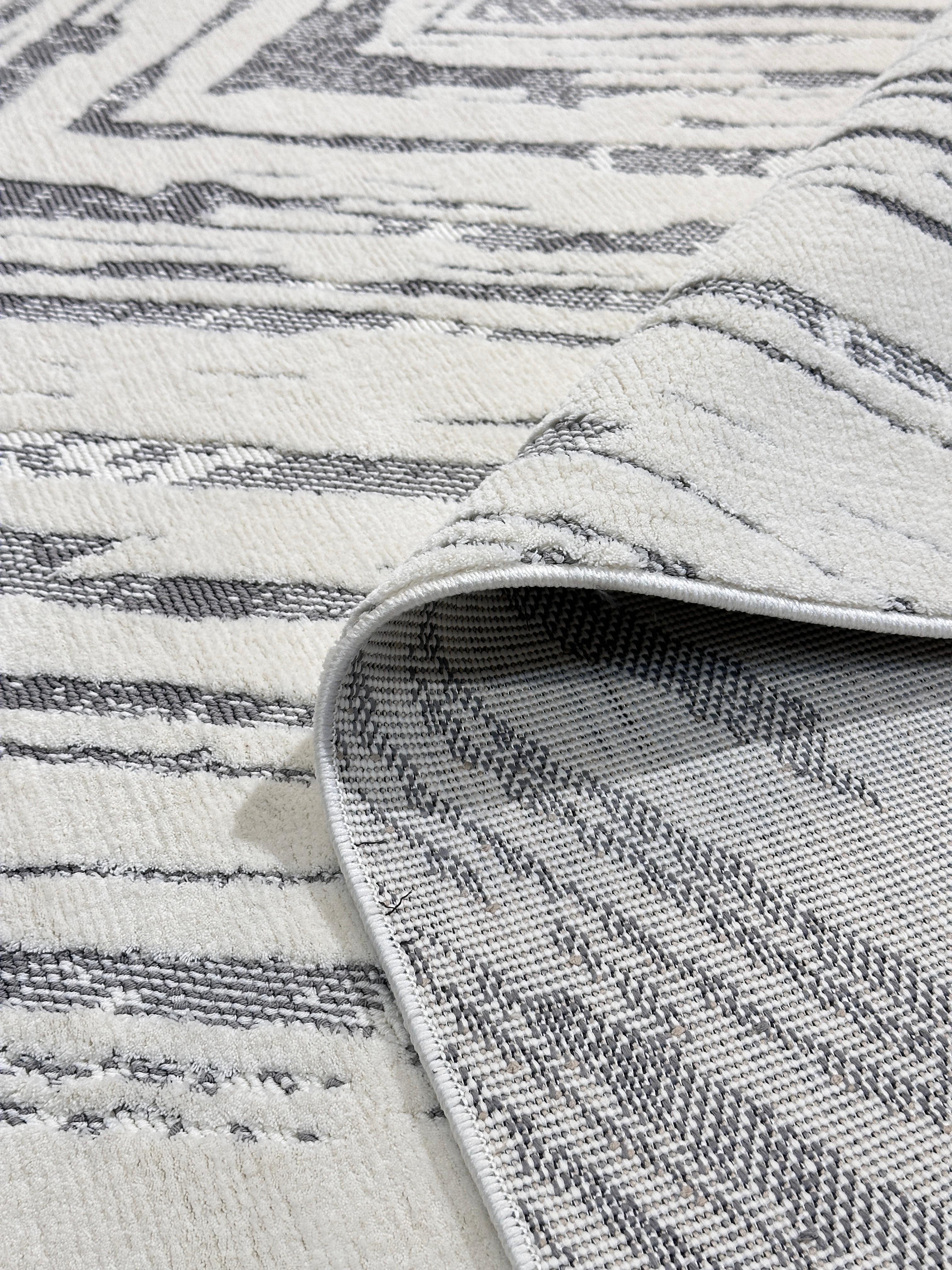 Shz Halı 2350A Whıte/L.Grey