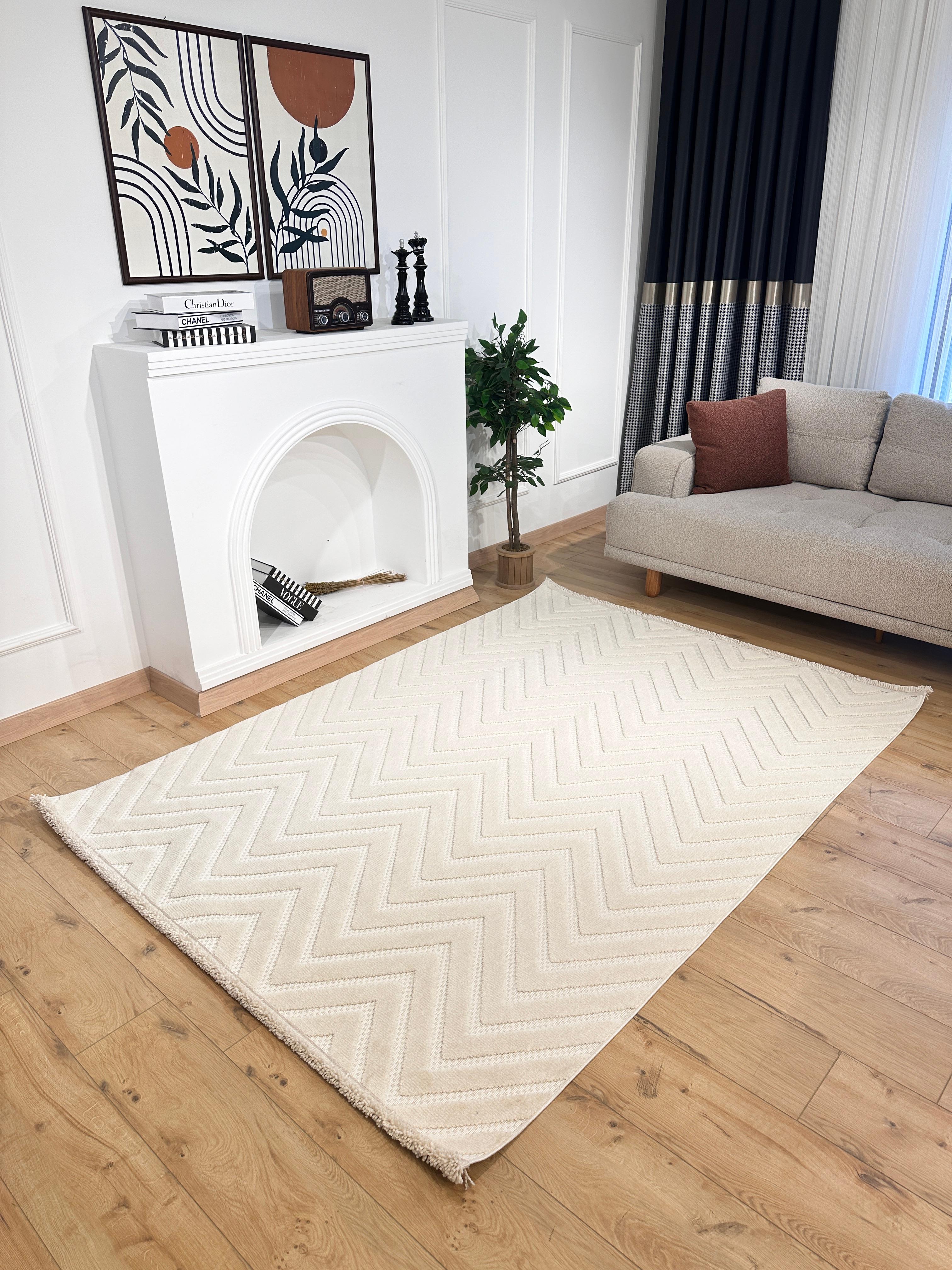 200X290 Gusto İskandinav Halı 1159B Krem