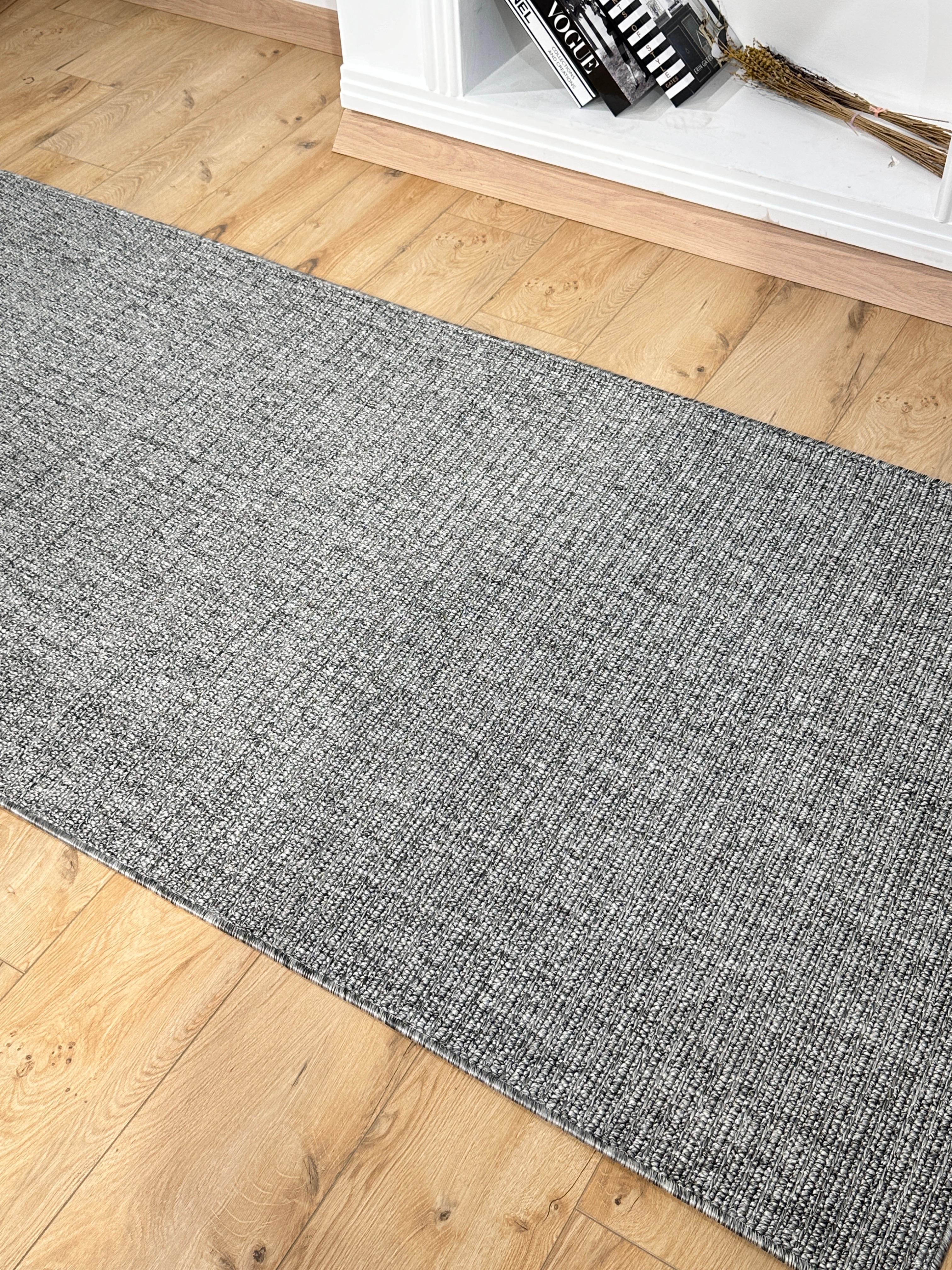 Özel Kesim Riva Jüt/Sisal Halı 6009E Antrasit