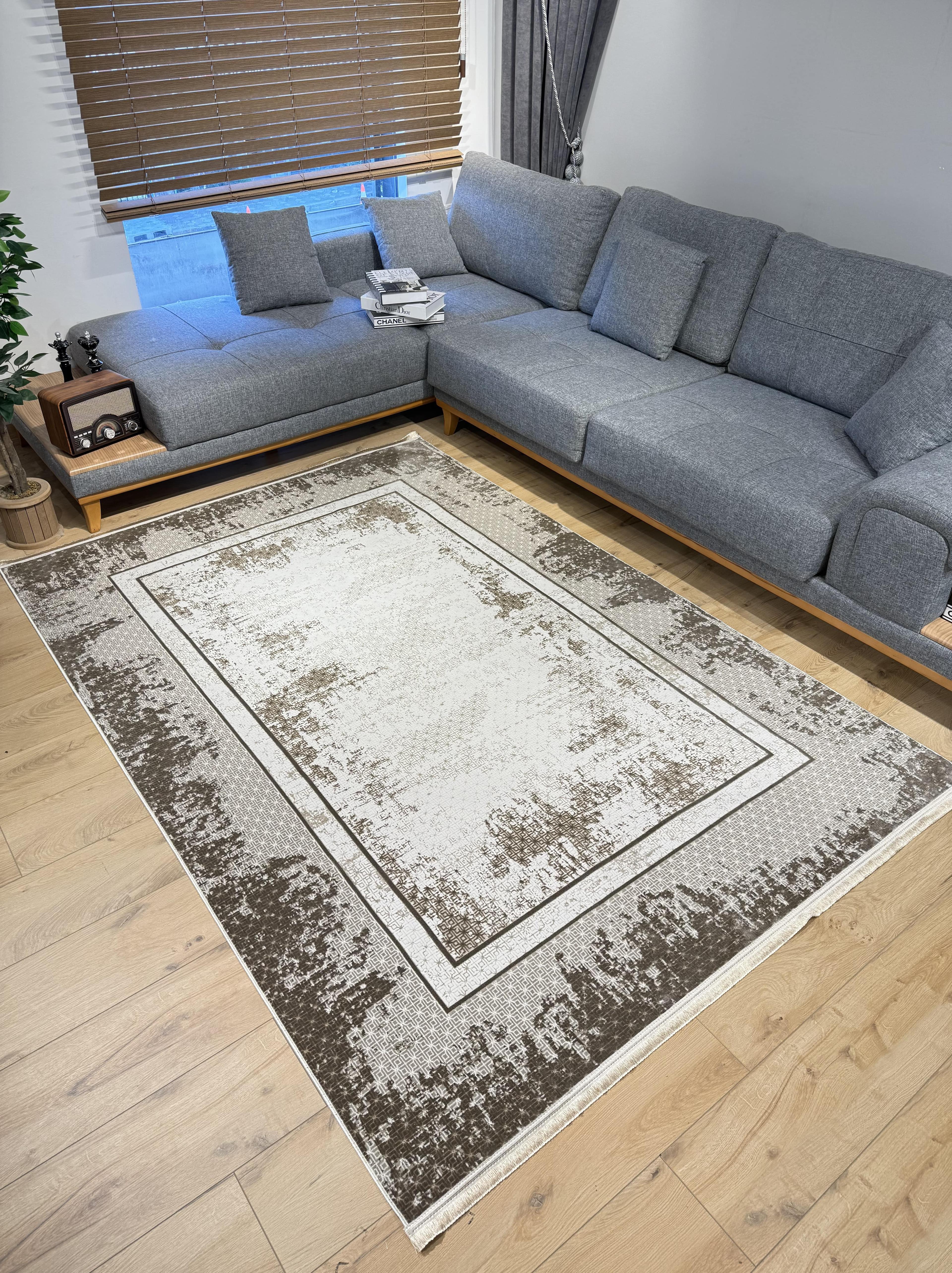 160X230 Kadife Kaymaz Vega Çerçeve