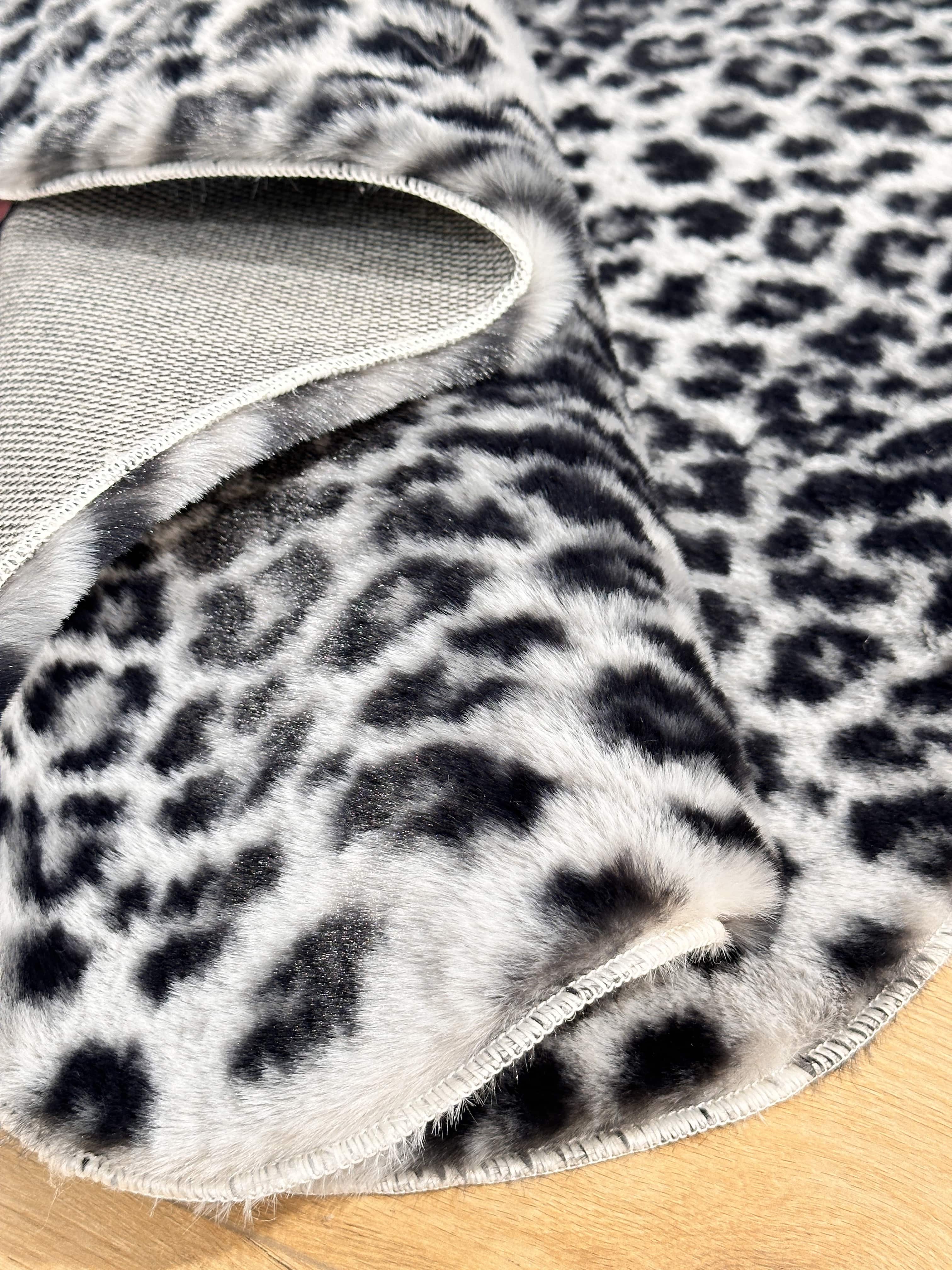 Leopar Tavşan Peluş/Post Gri