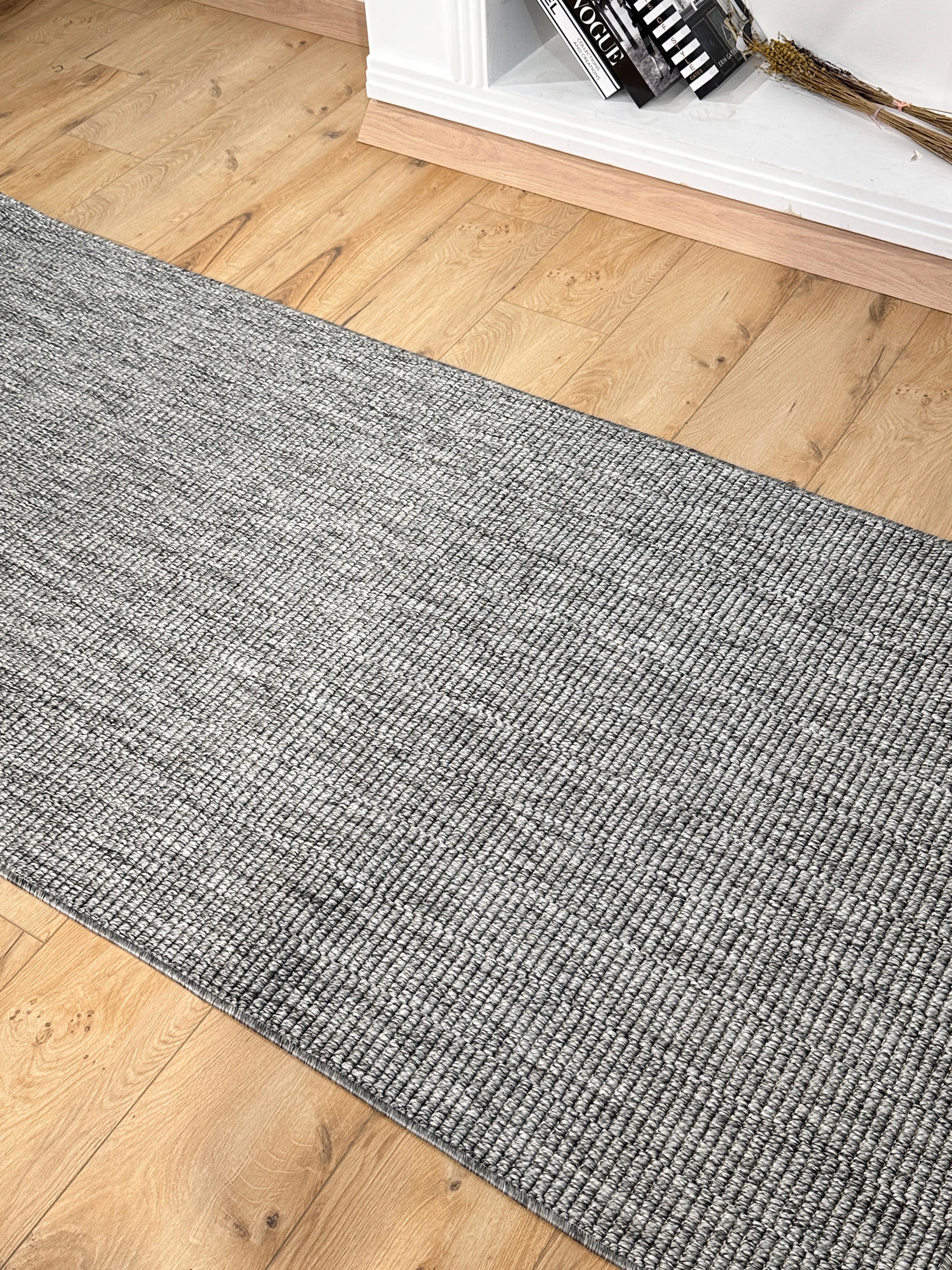 Özel Kesim Riva Jüt/Sisal Halı 6007E Antrasit