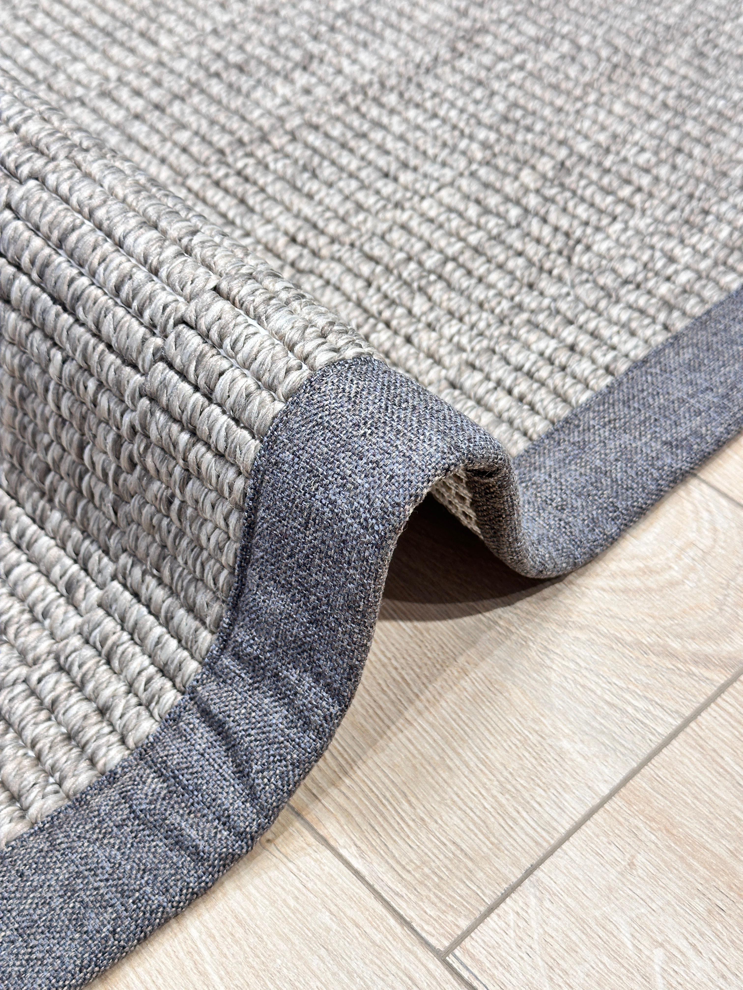Riva Jüt/Sisal 6006D Kahve Keten Bordürlü 