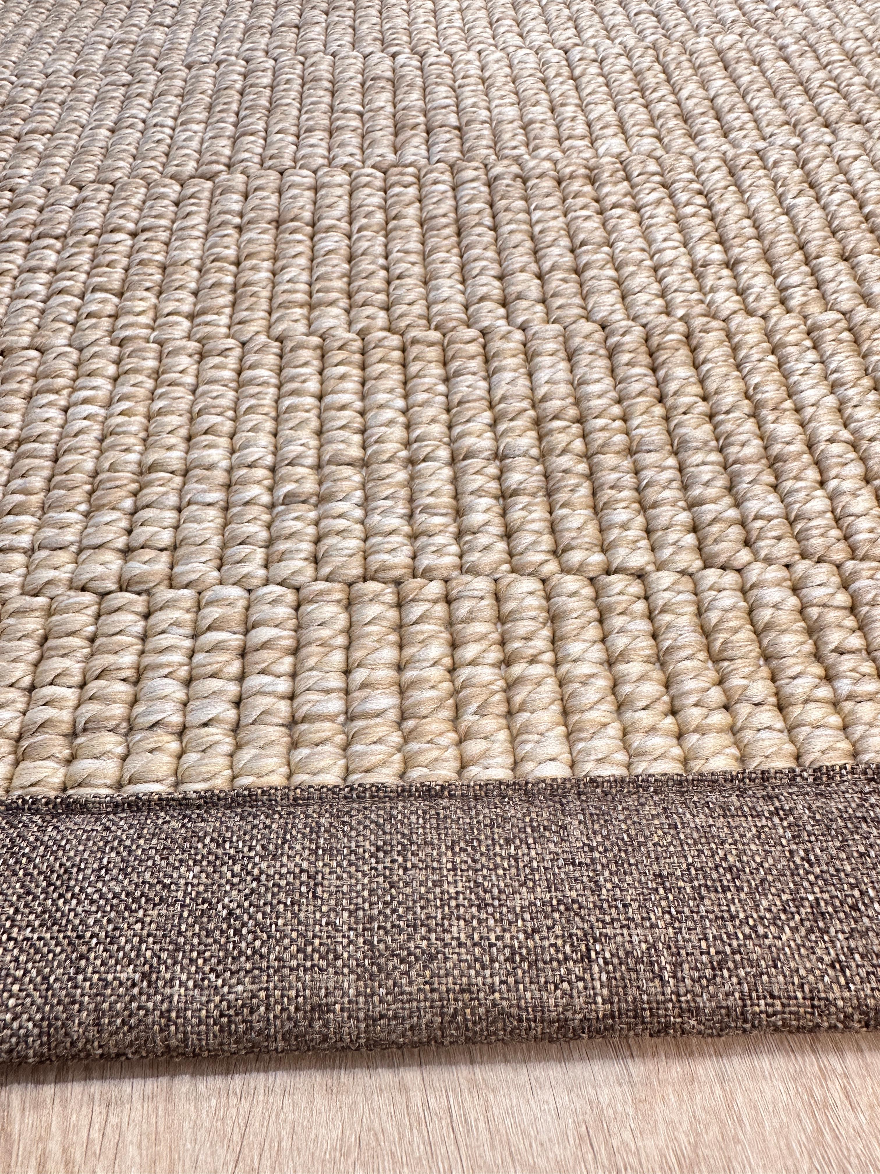 Riva Jüt/Sisal 6004H Natural Keten Bordürlü 