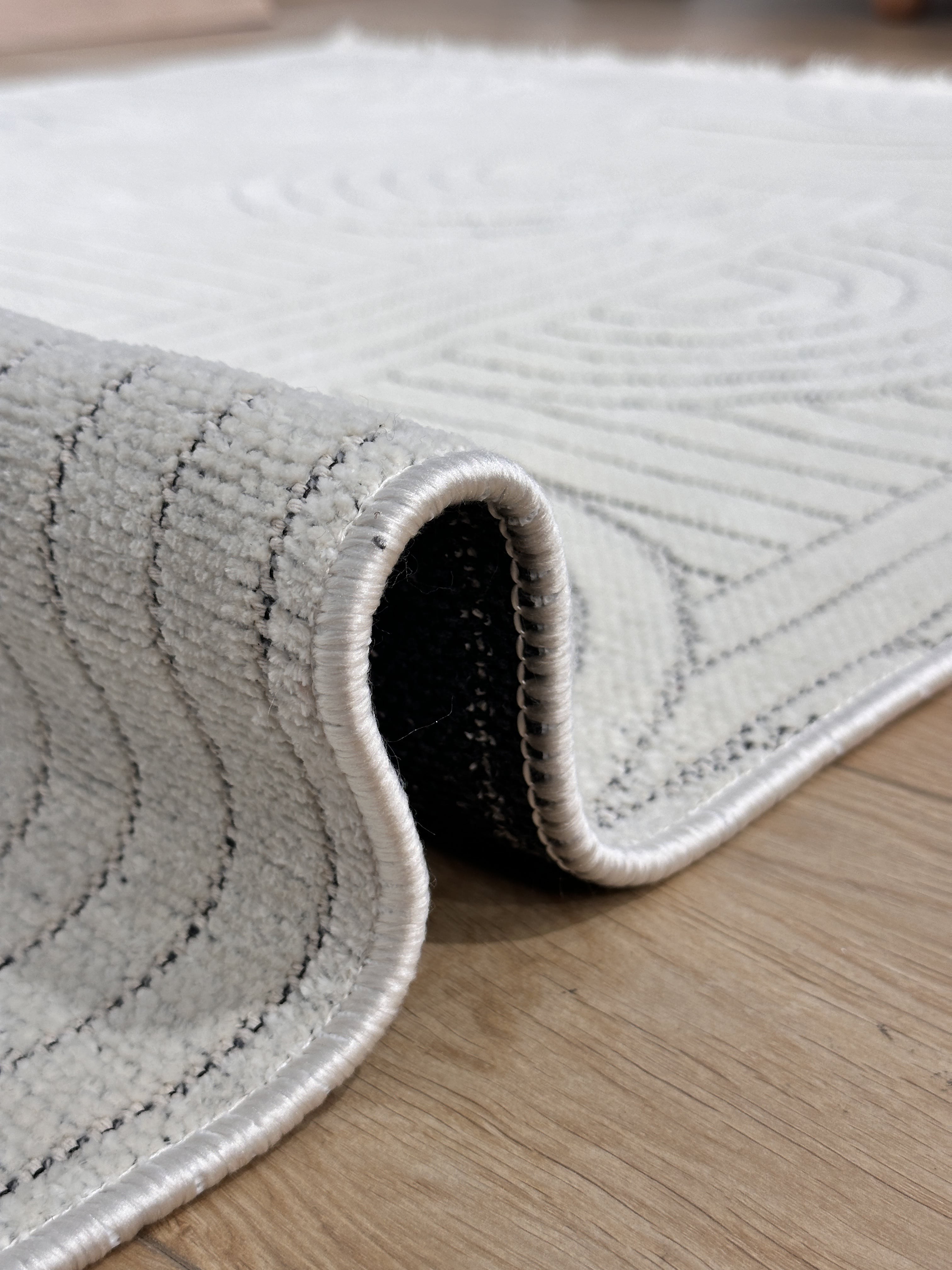 Şönil Kilim Sedef Desen Beyaz