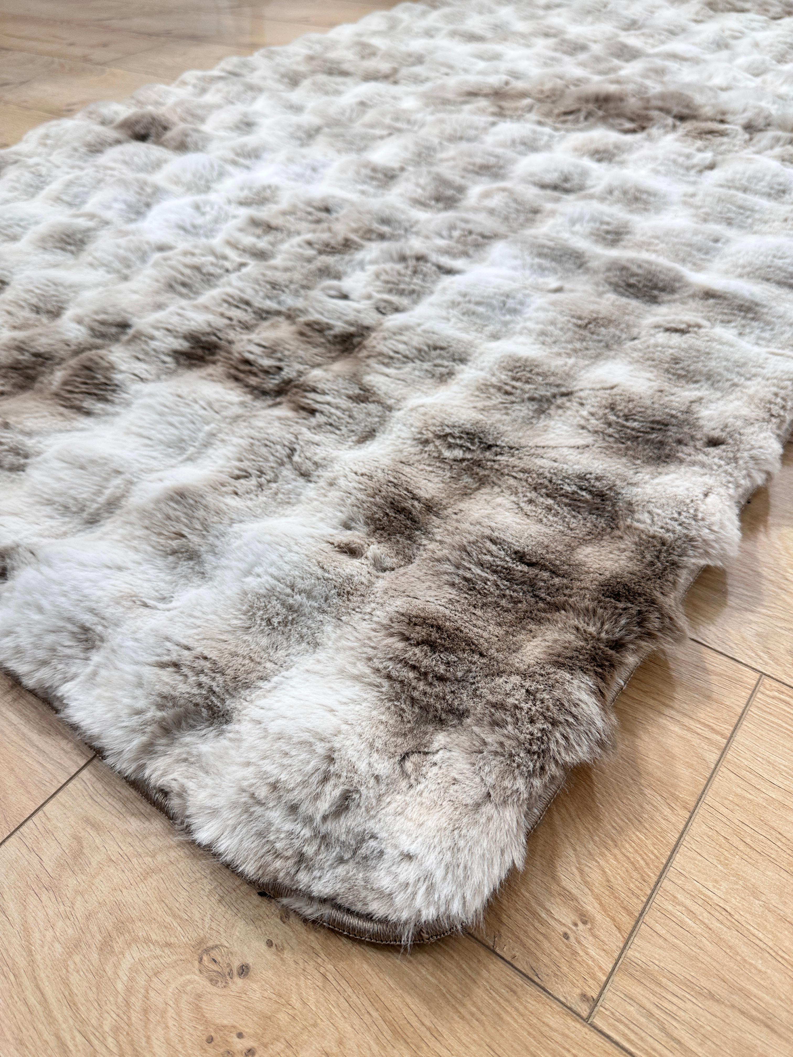 Paşha Home Mix Loop Bubble Peluş/Post Halı Kahve