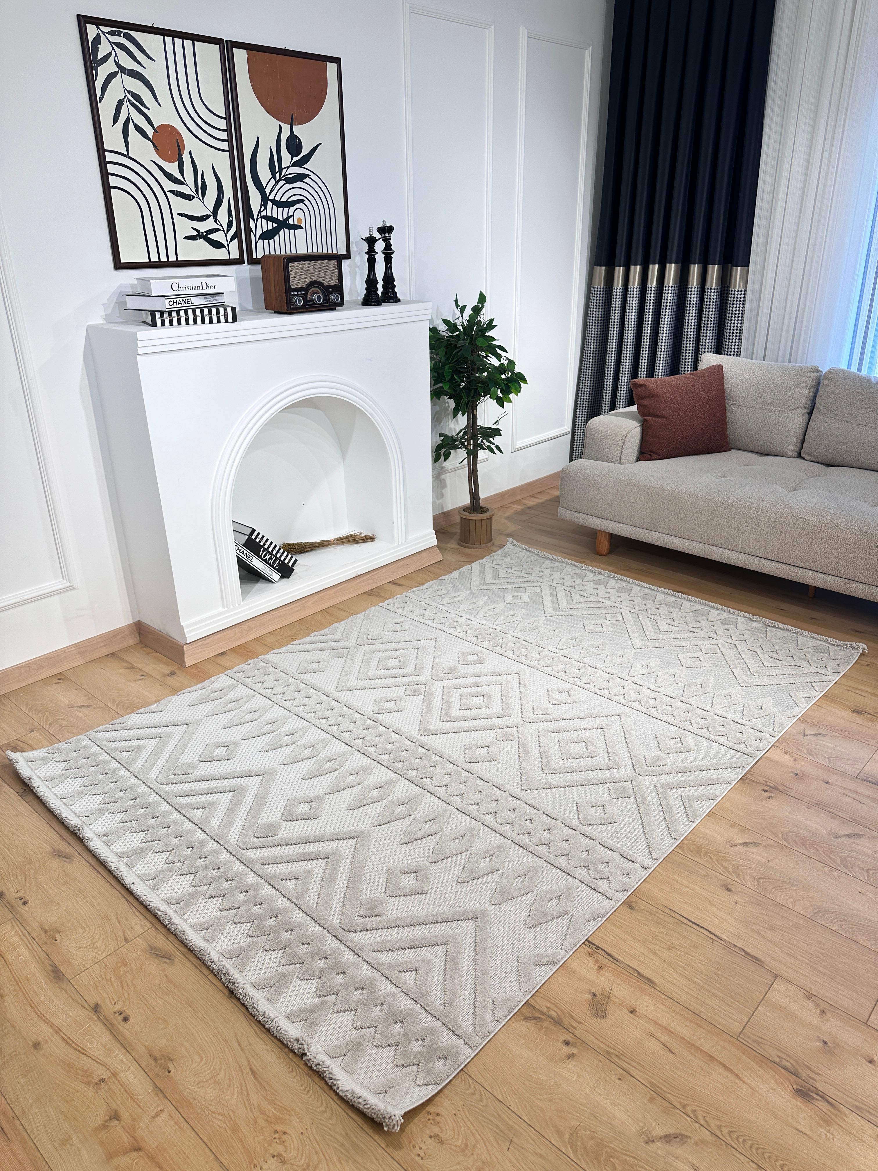 200X290 Gusto İskandinav Halı 1164B Gri