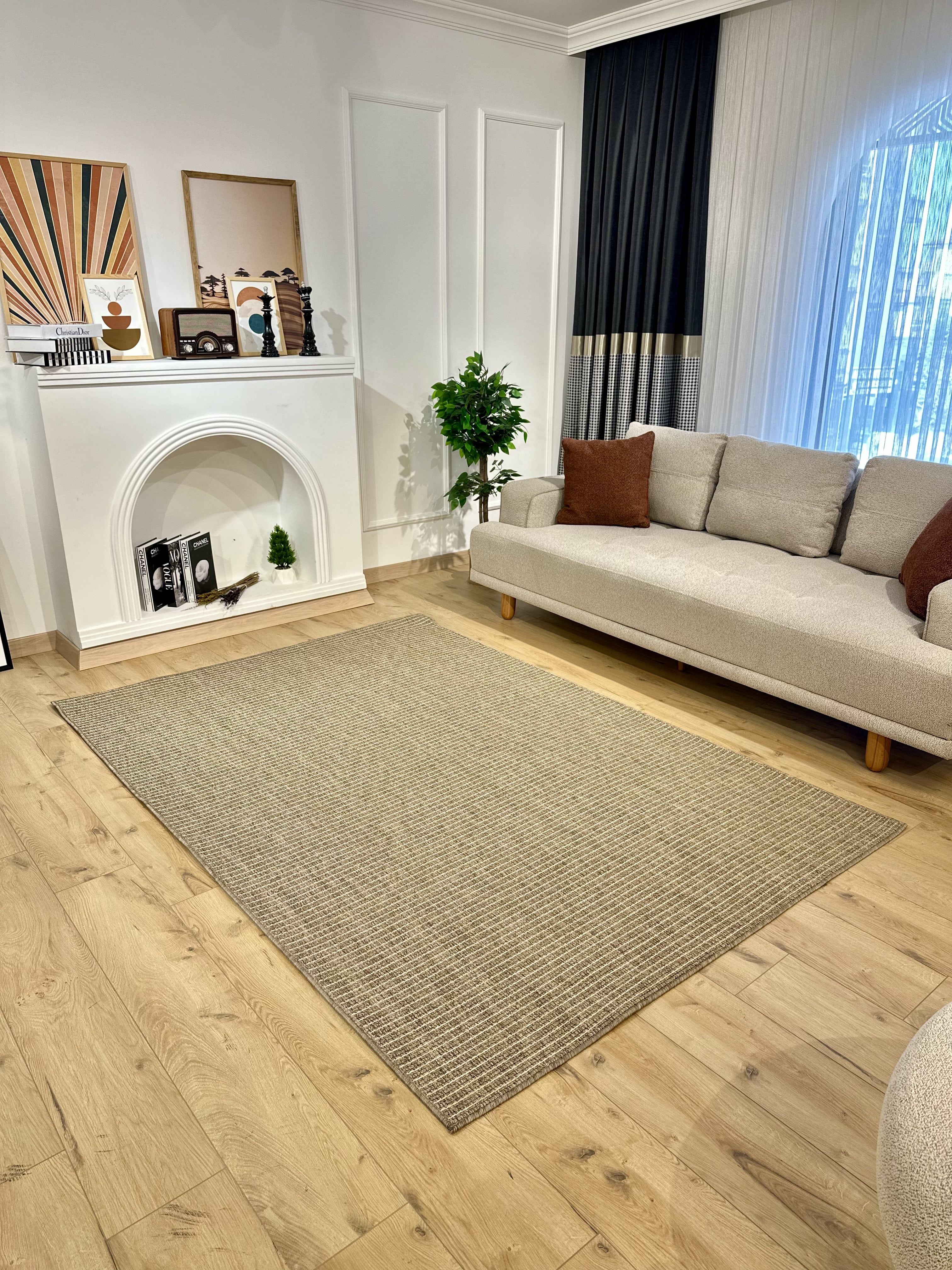 Riva Jüt/Sisal Halı 6010D Kahve