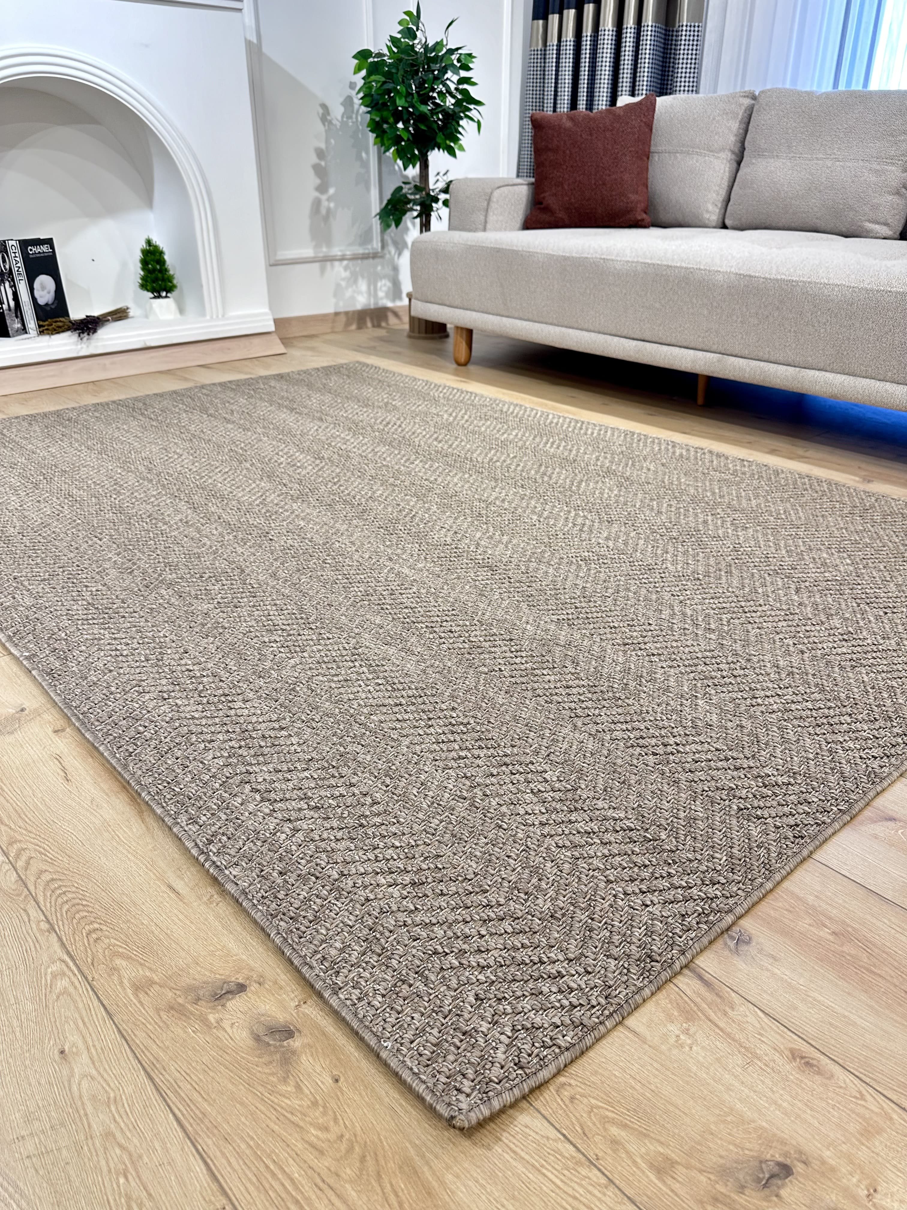 Riva Jüt/Sisal Halı 6003D Kahve