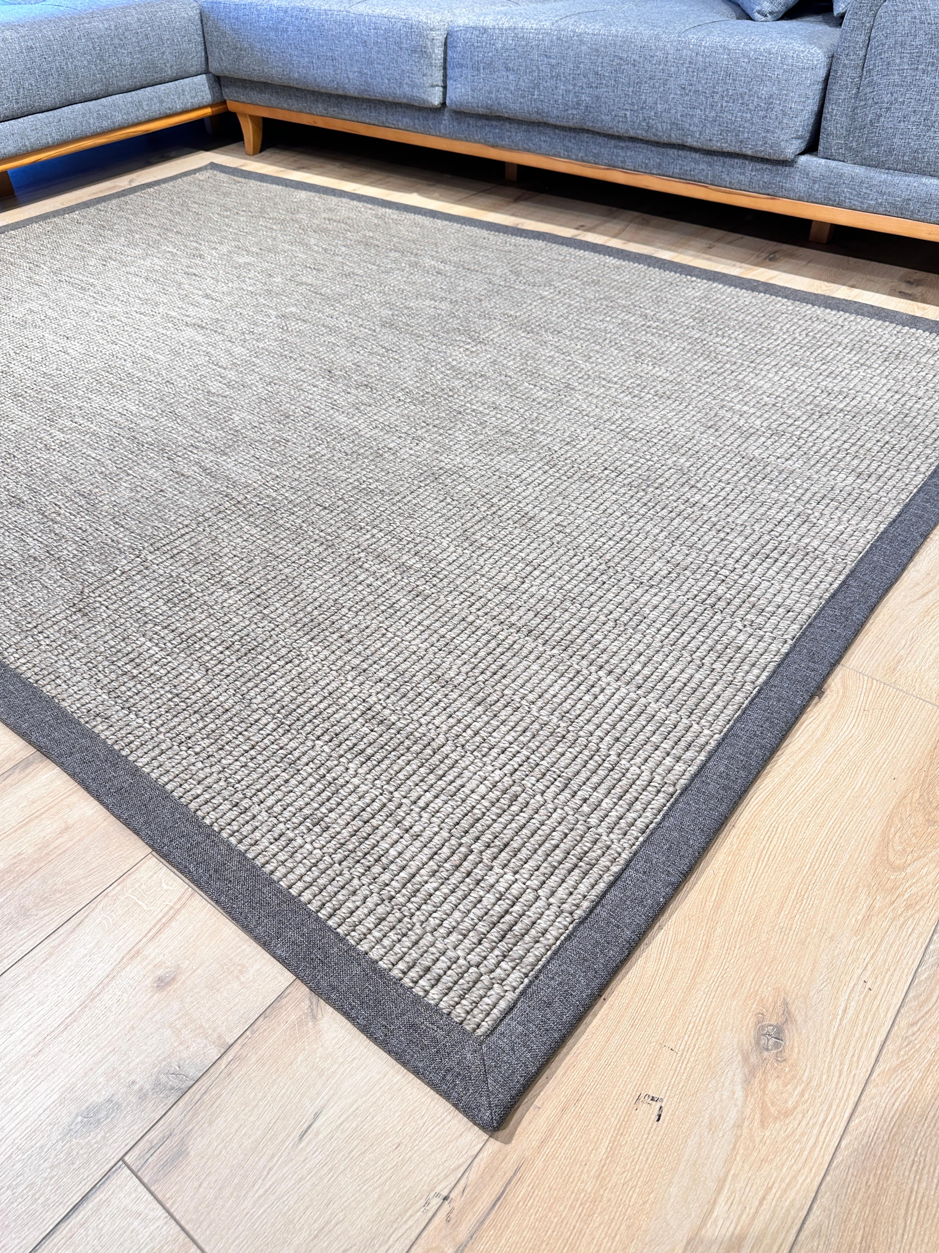 Riva Jüt/Sisal 6006D Kahve Keten Bordürlü 