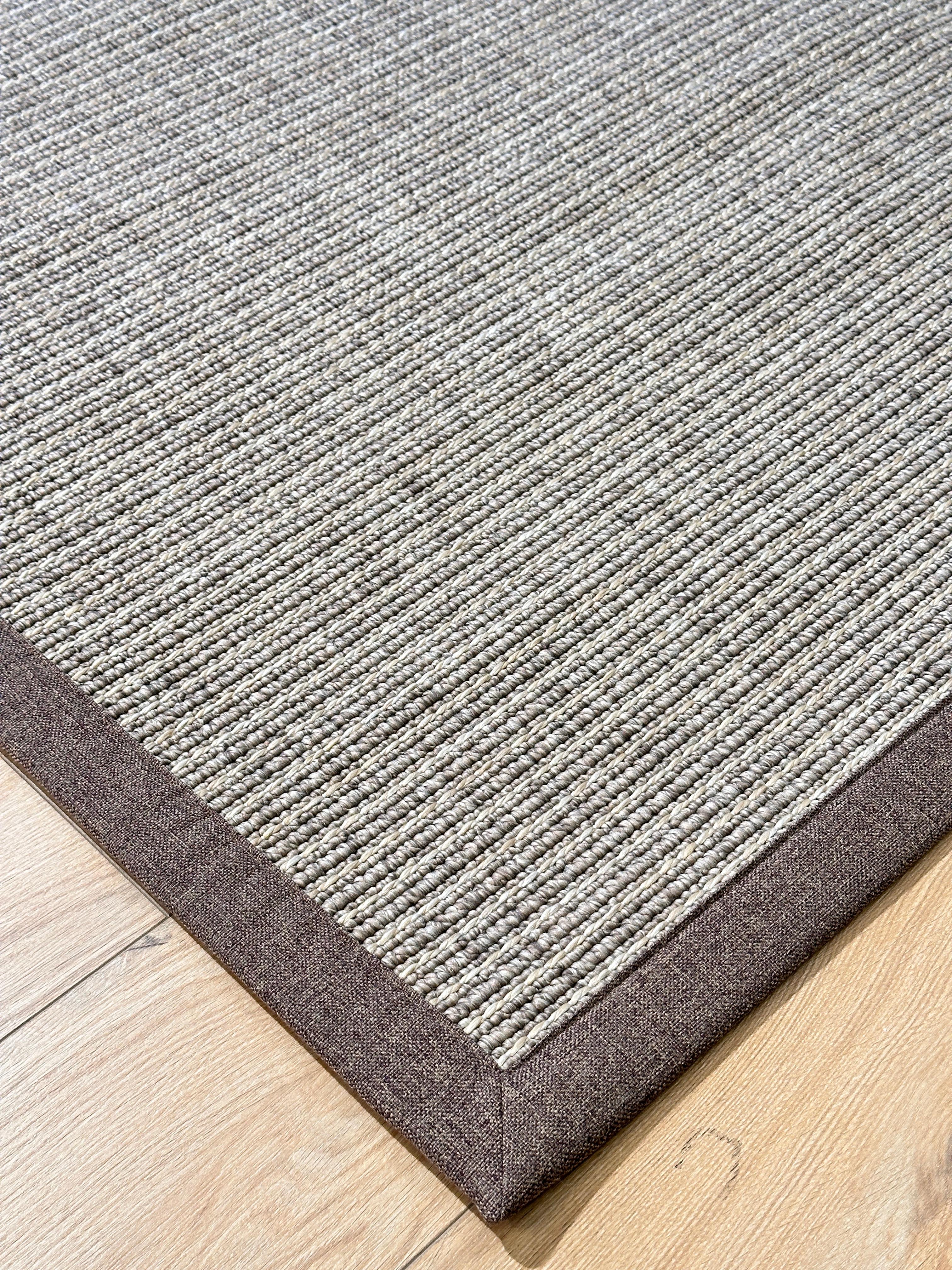 Riva Jüt/Sisal 6010D Kahve Keten Bordürlü 
