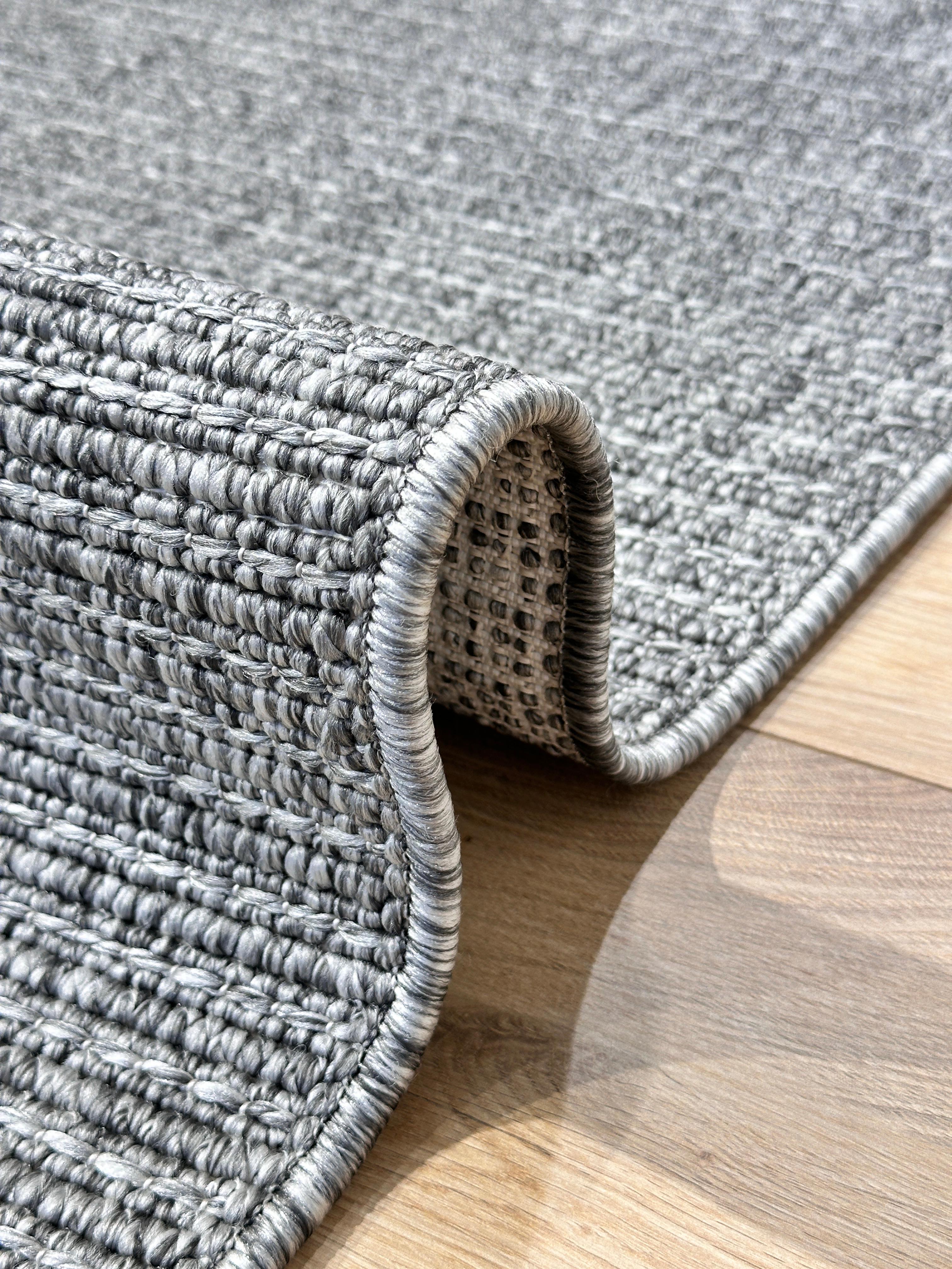 Özel Kesim Riva Jüt/Sisal Halı 6009E Antrasit