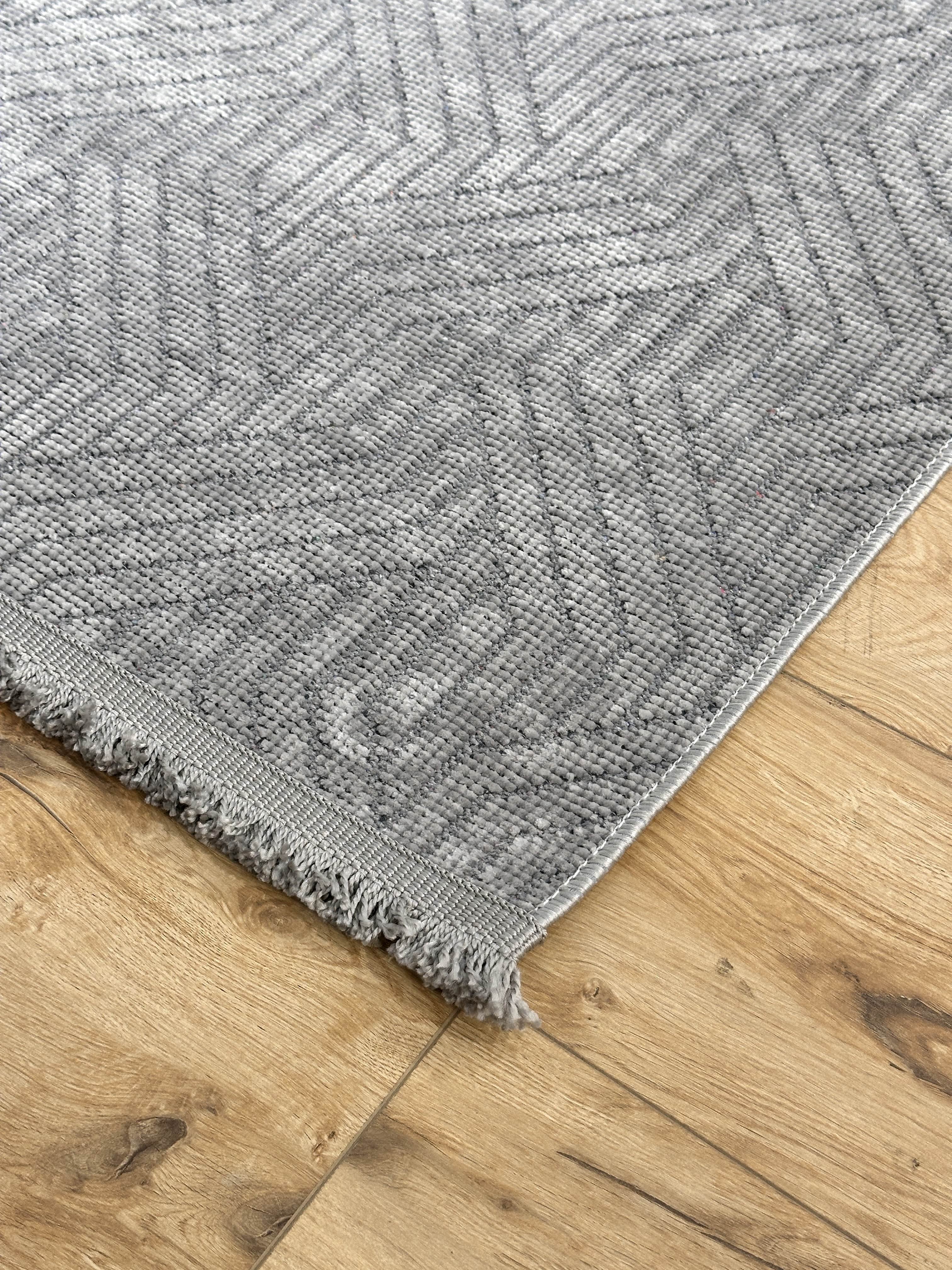 Şönil Kilim Labirent Desen Gri