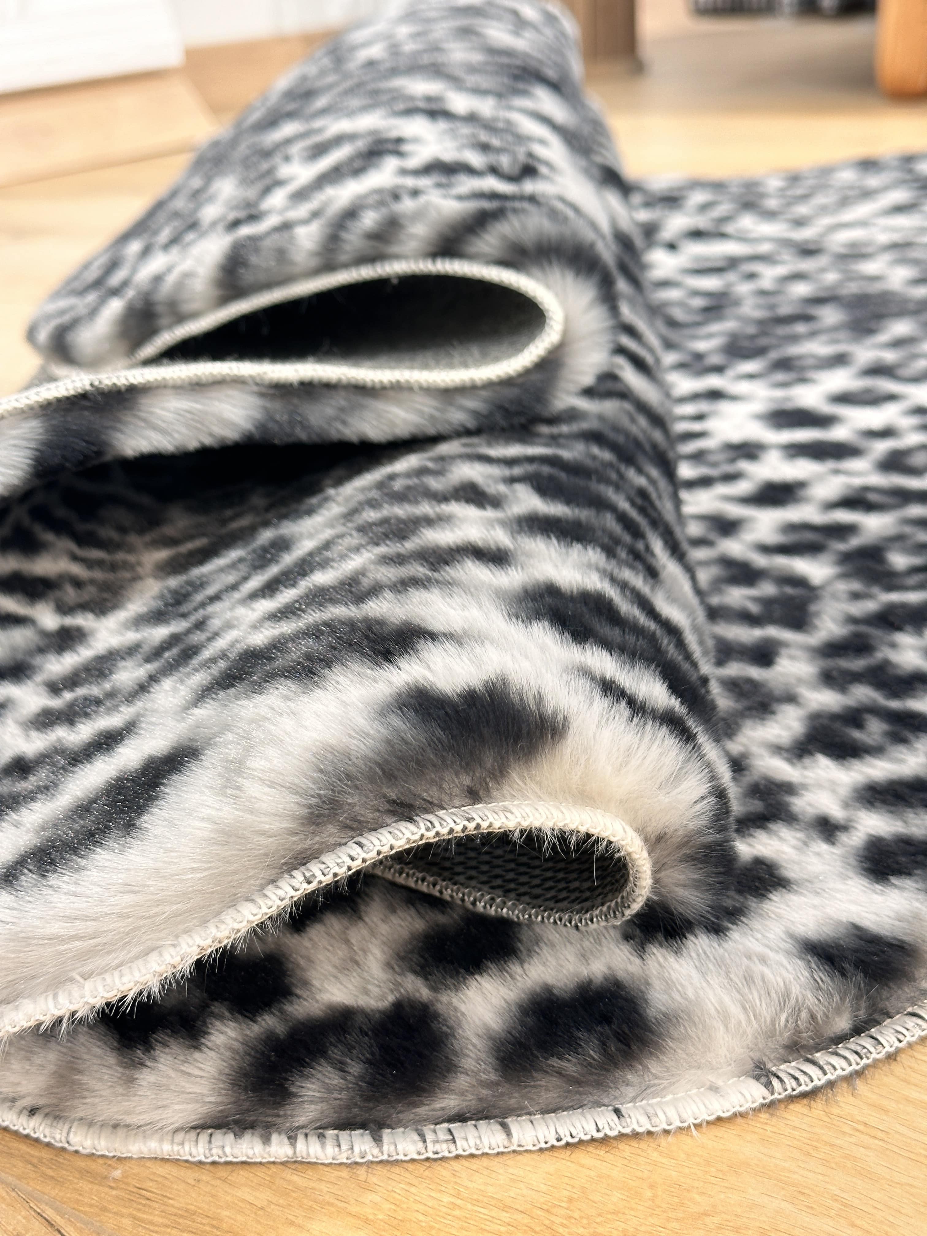 Leopar Tavşan Peluş/Post Gri