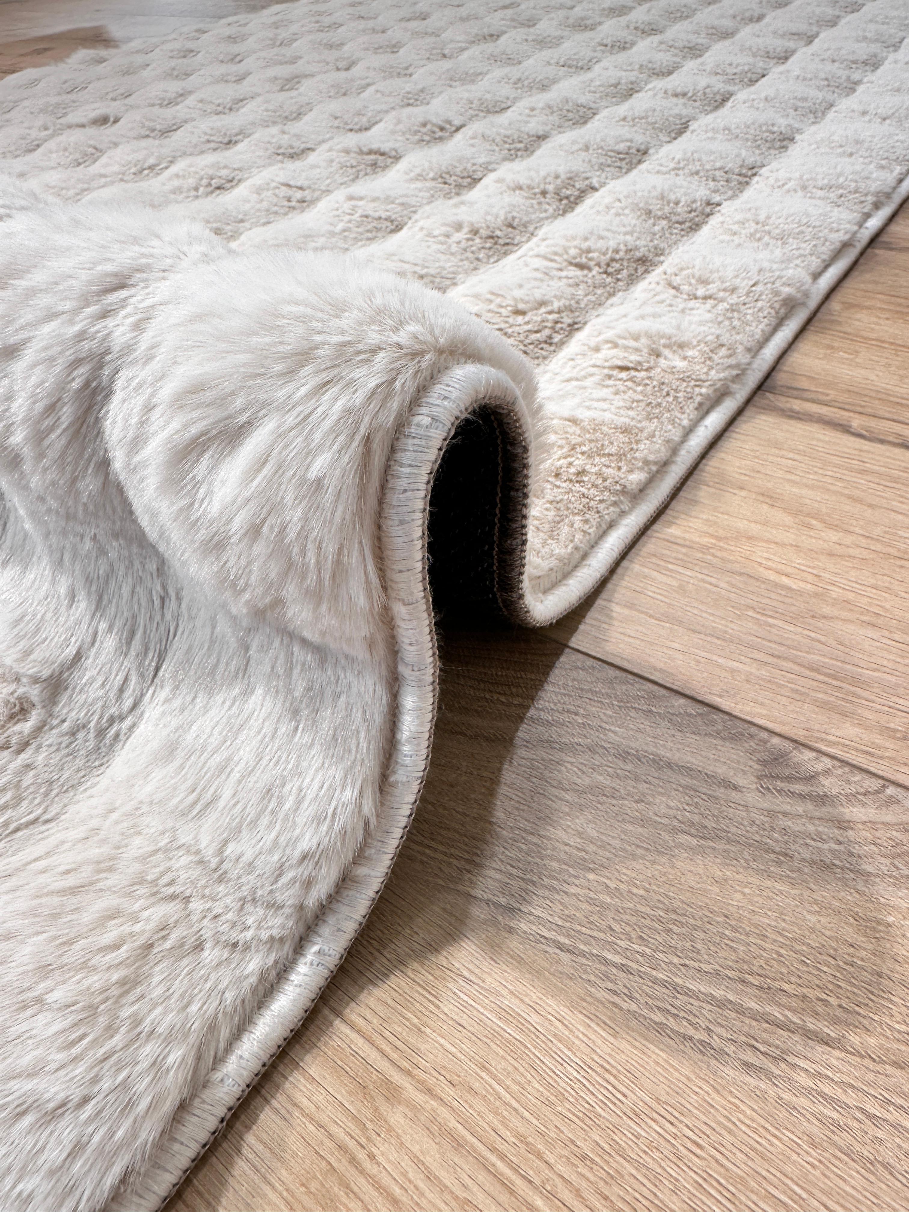 Paşha Home Loop Bubble Peluş/Post Halı Bej