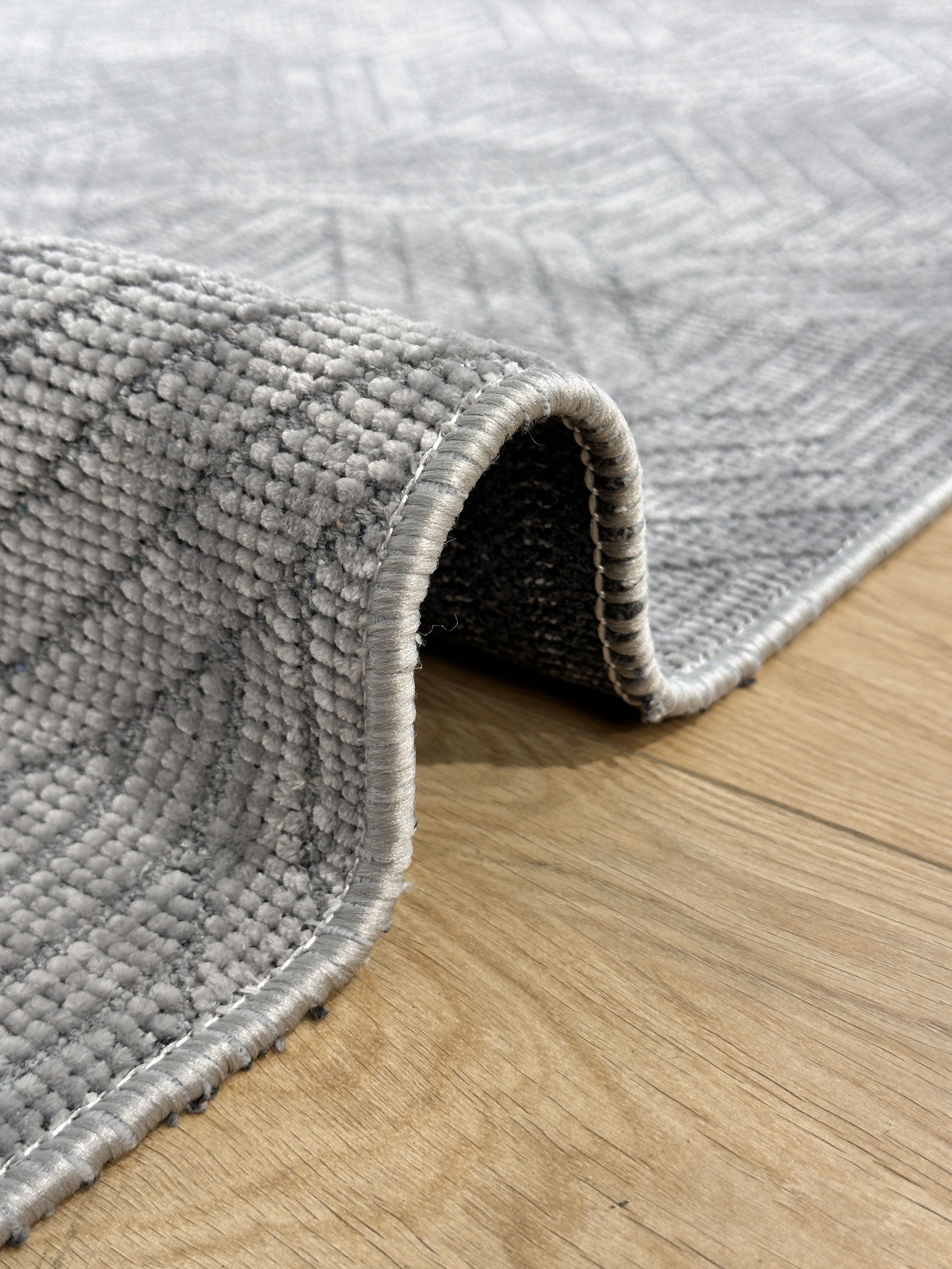 Şönil Kilim Labirent Desen Gri