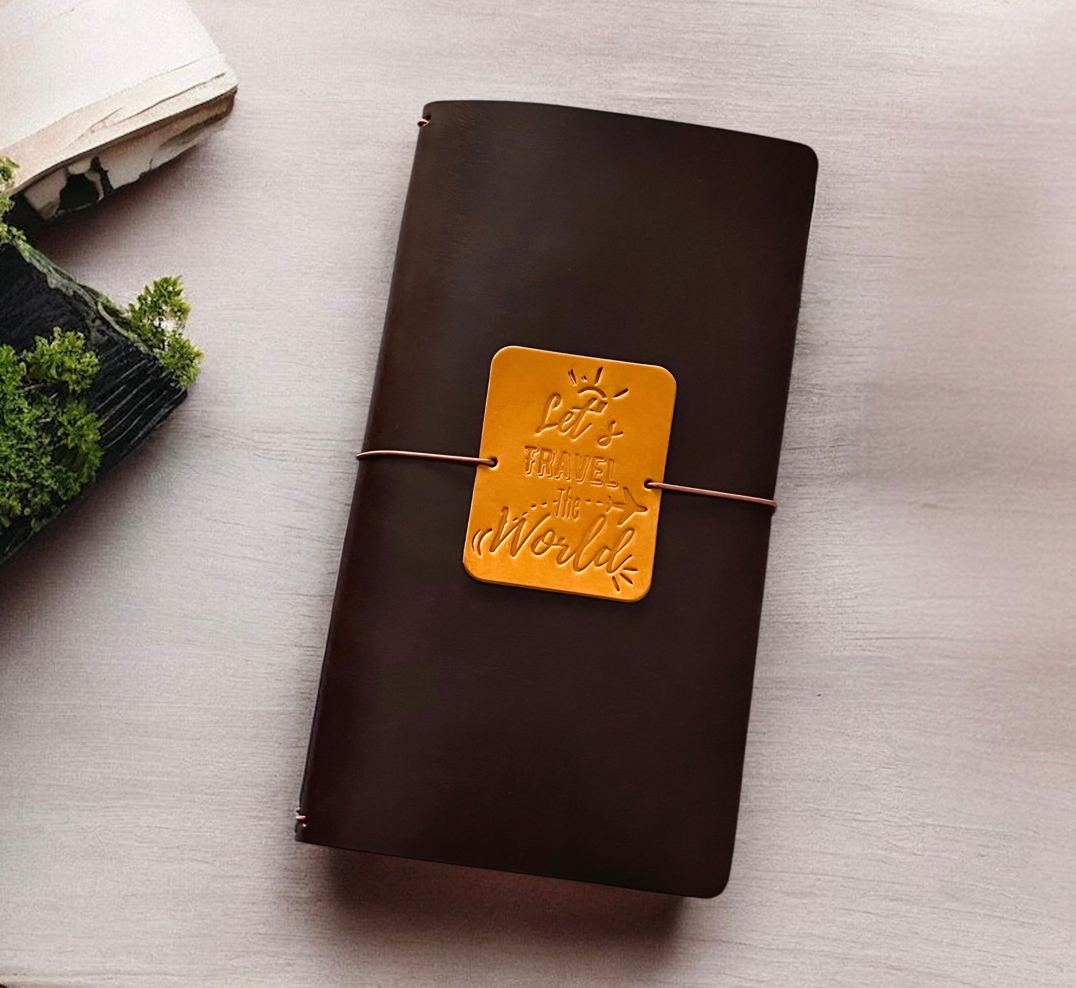 DERİ DEFTER KILIFI-KOYU KAHVE