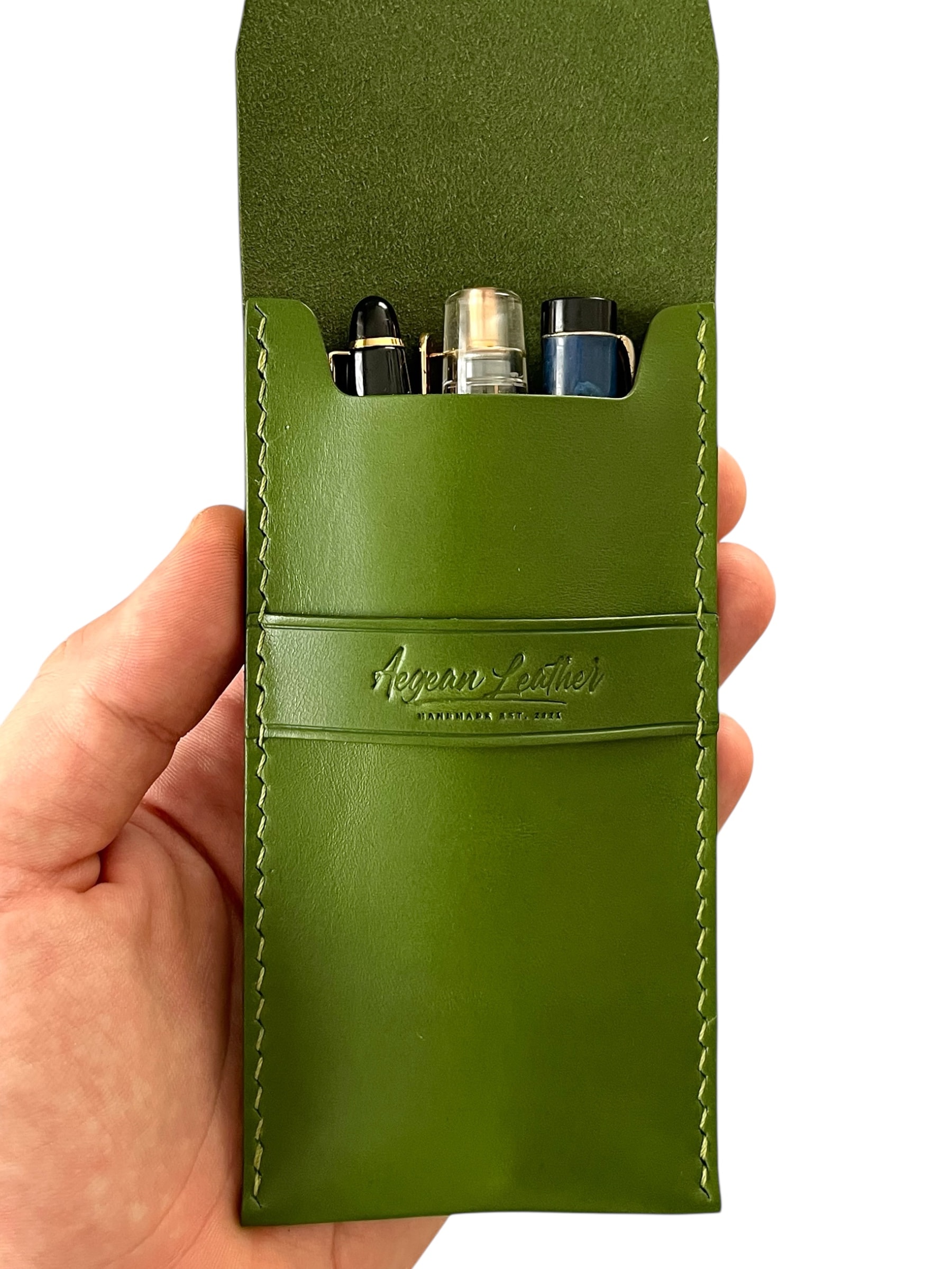 SIGNATURE PEN CASE-LIGHT GREEN