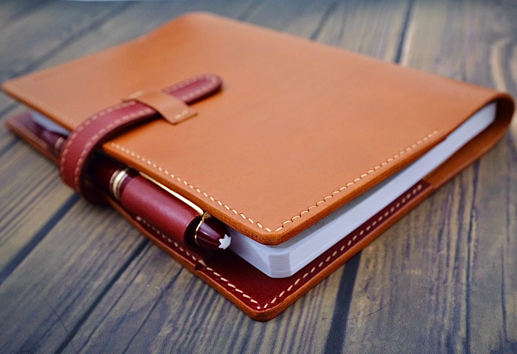 GOLDEN SAND LEATHER NOTEBOOK COVER
