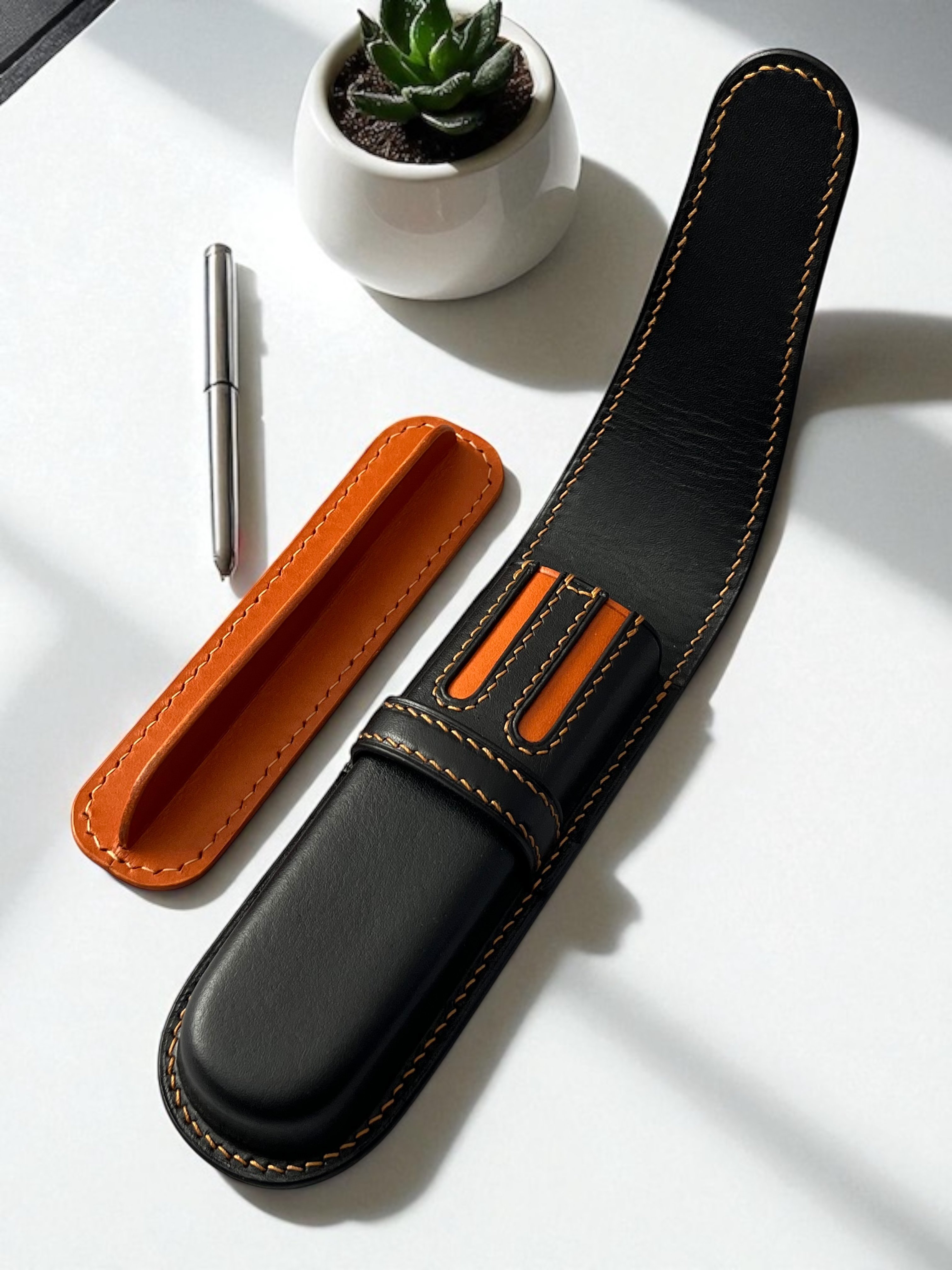 BLACK AMBER İKİLİ KALEMLİK