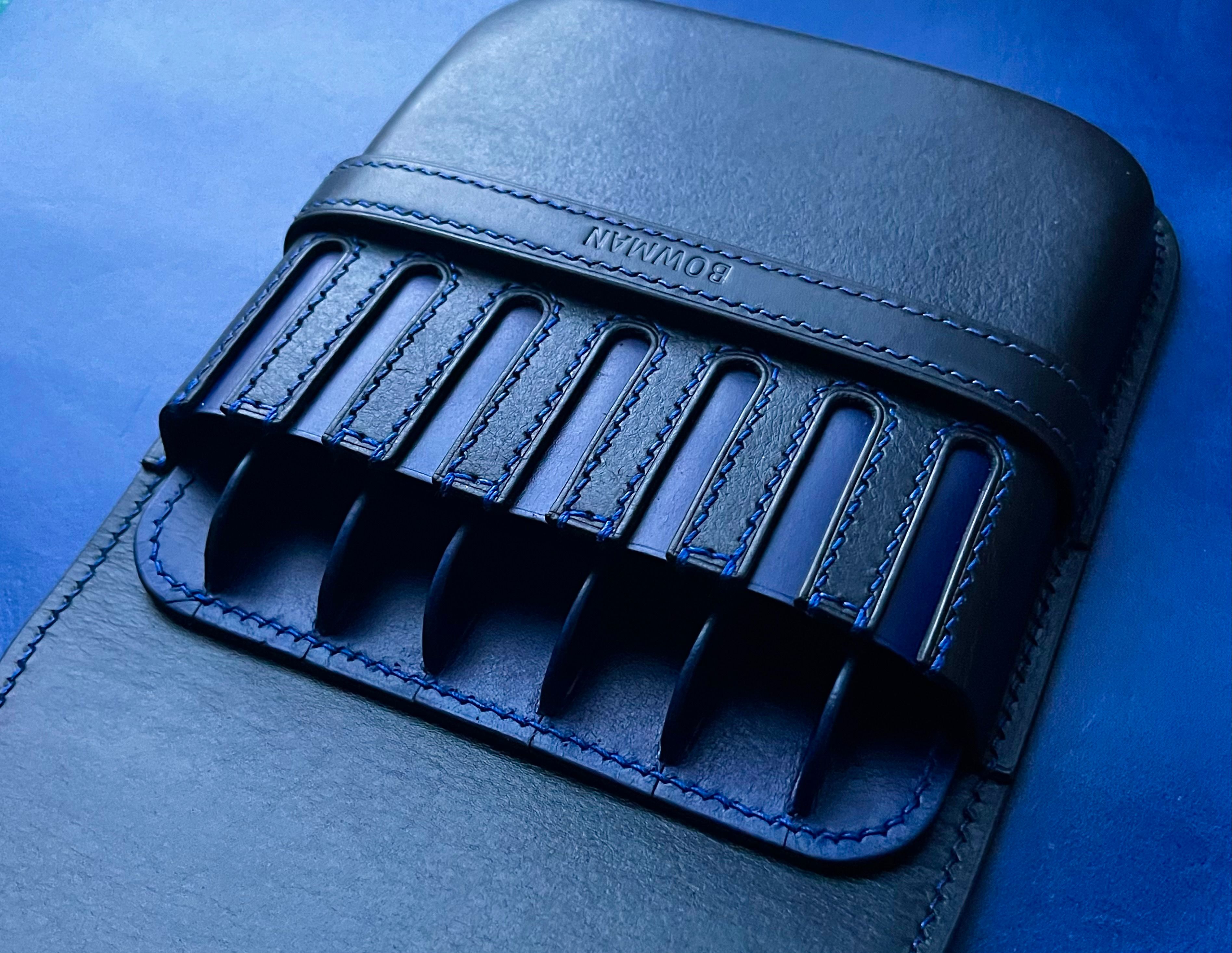 BLACK SAPPHIRE LEATHER PEN CASE FOR SEVEN PENS