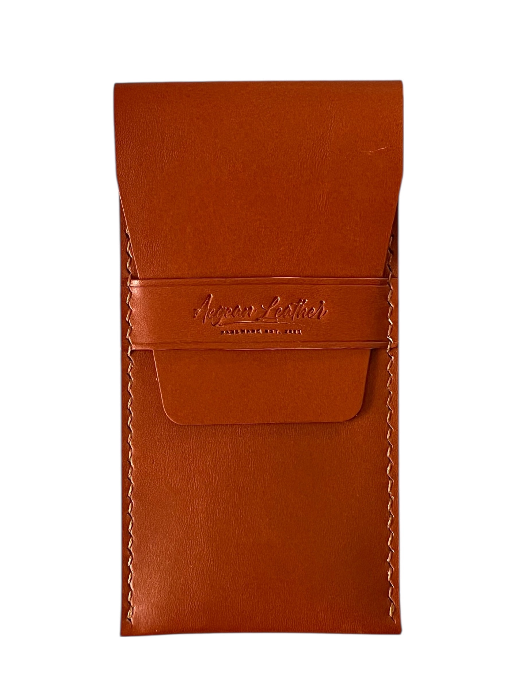 SIGNATURE PEN CASE-COGNAC