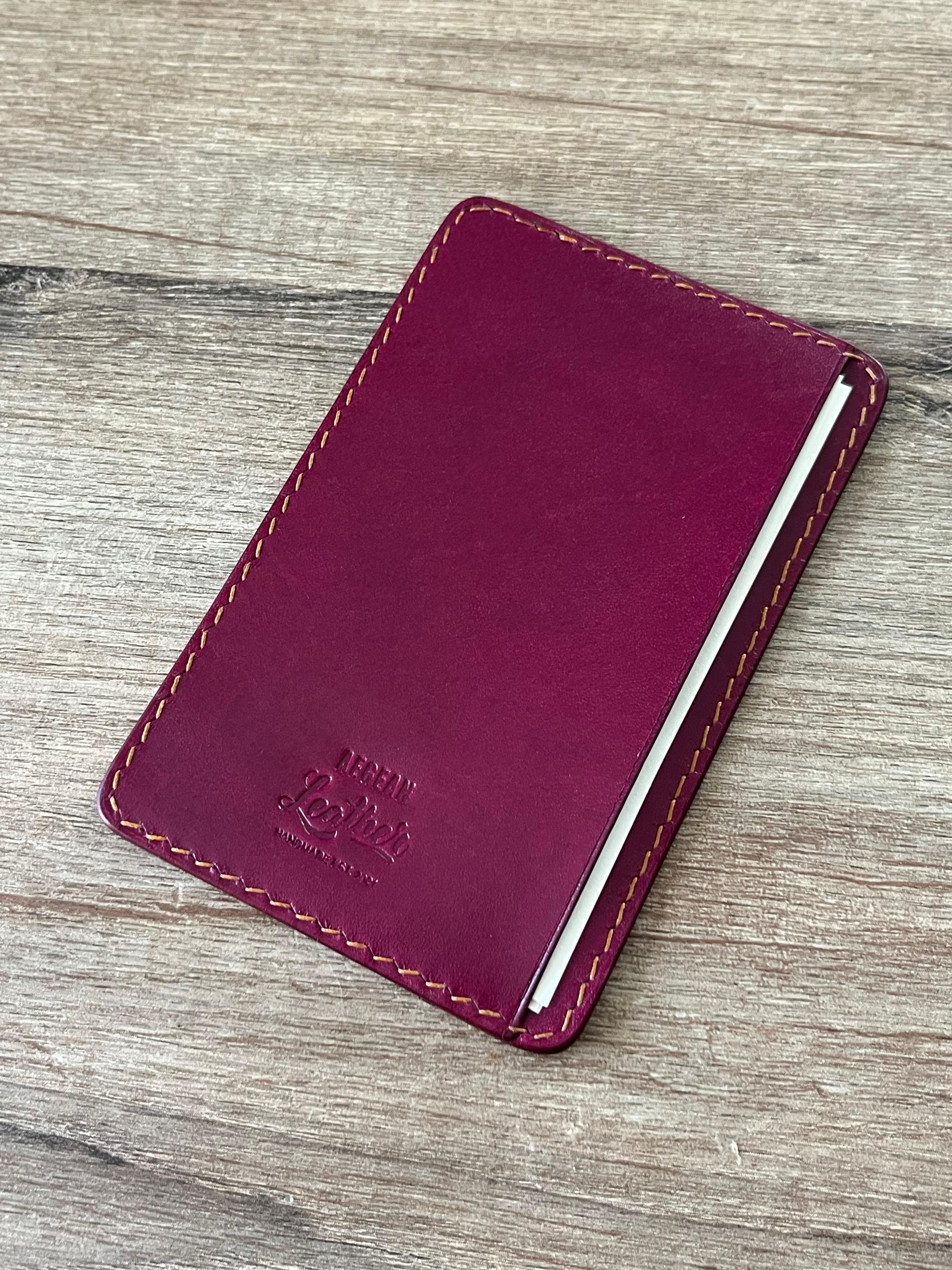 LEATHER JOTTER PAD-PUPRLE