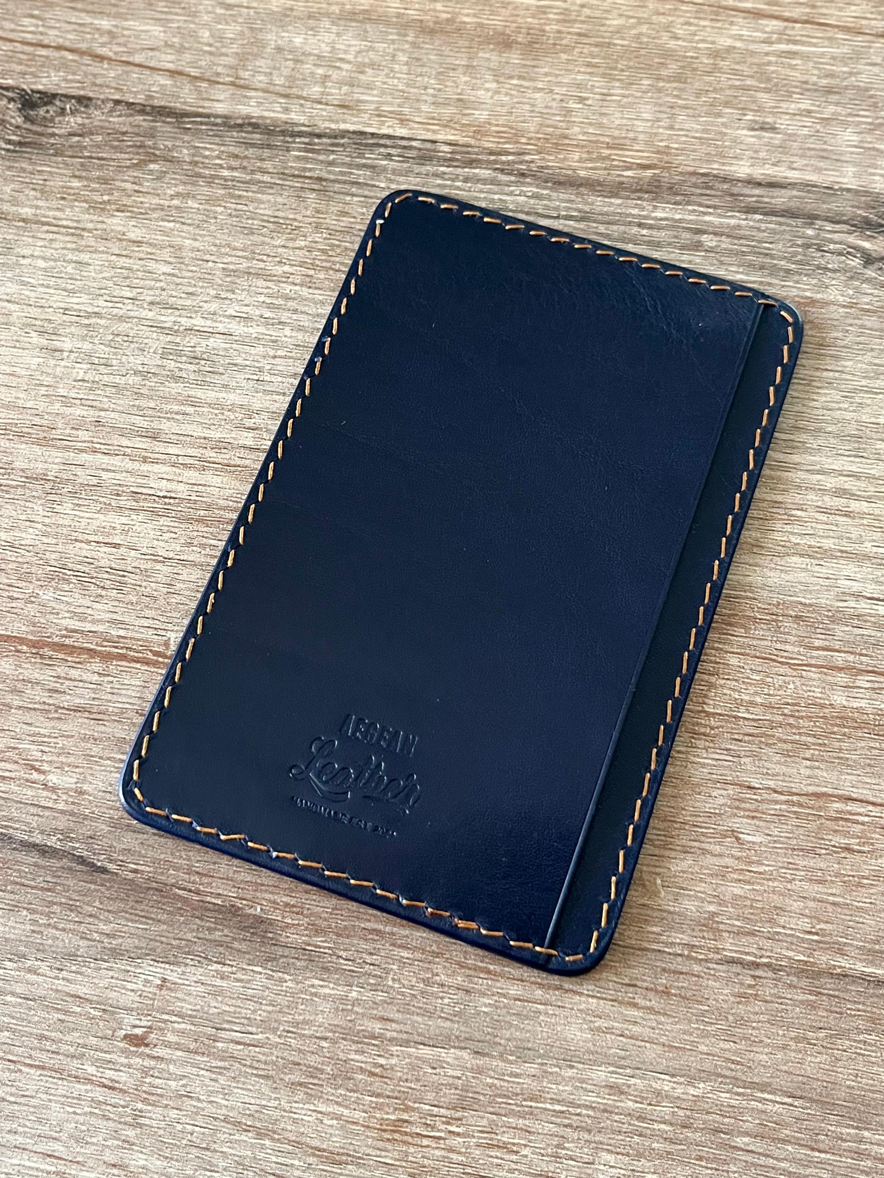 LEATHER JOTTER PAD-NAVY BLUE