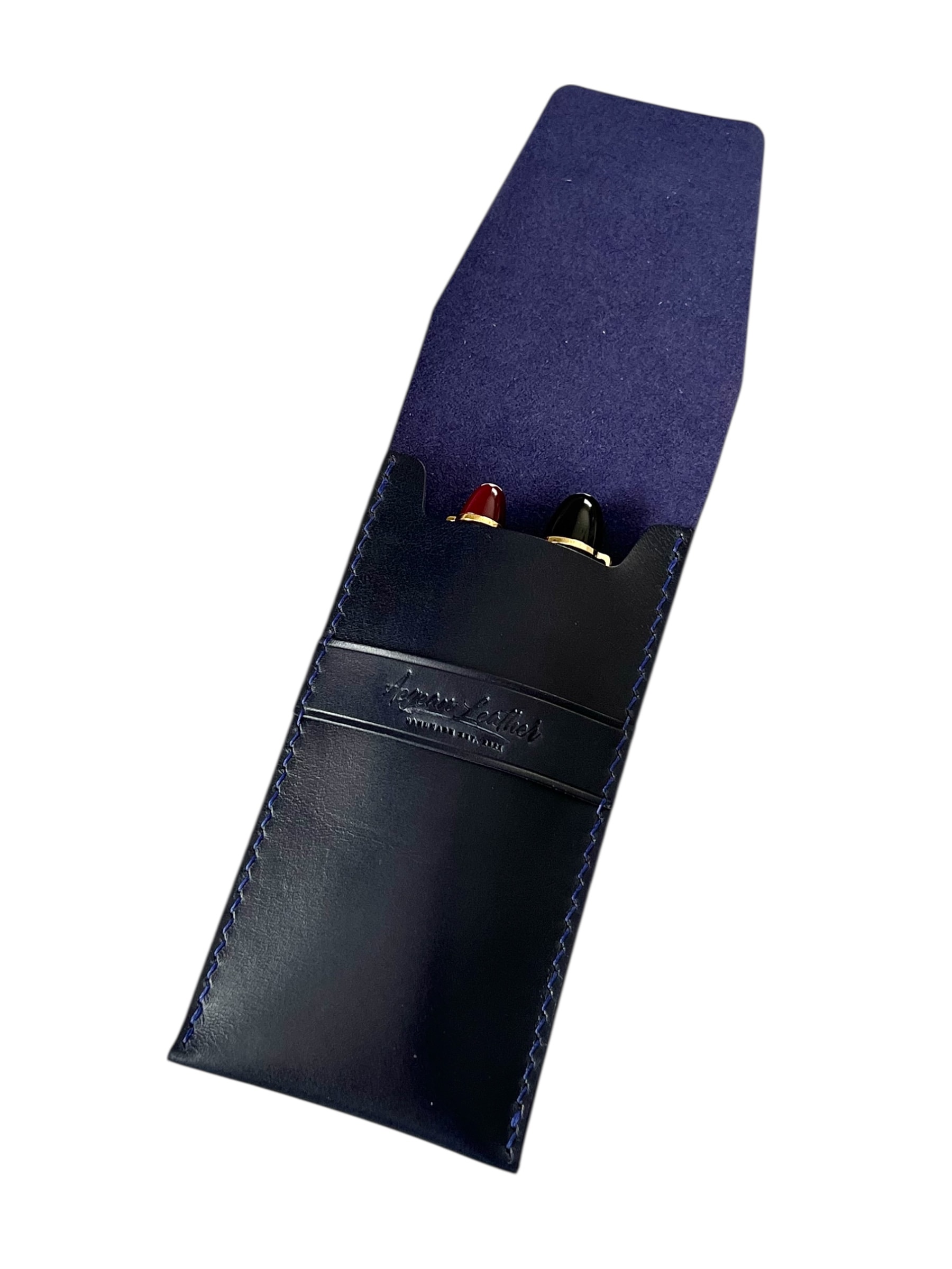 SIGNATURE PEN CASE-NAVY BLUE