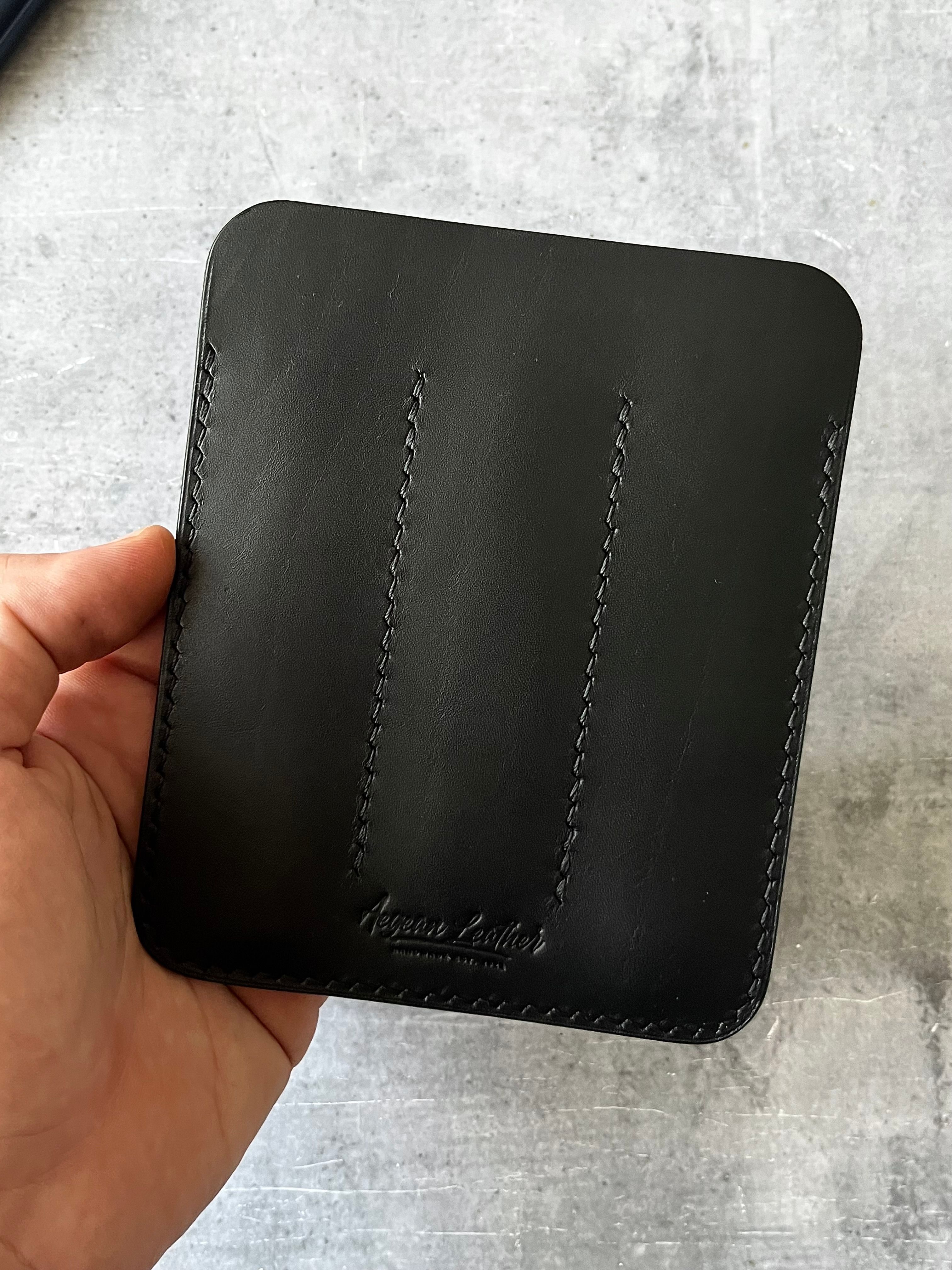 LEATHER TRIPLE PEN SLEEVE-BLACK