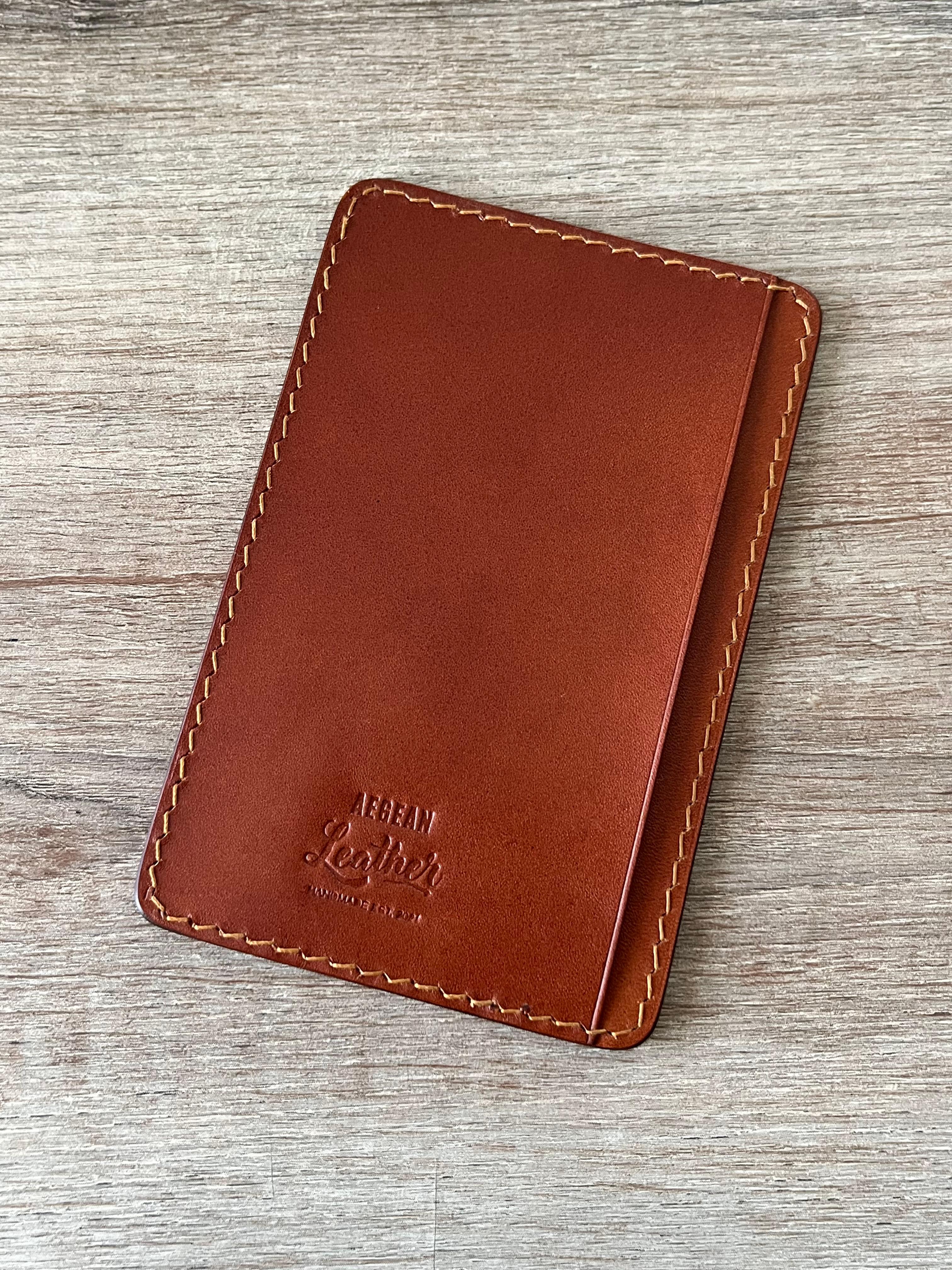 LEATHER JOTTER PAD-COGNAC