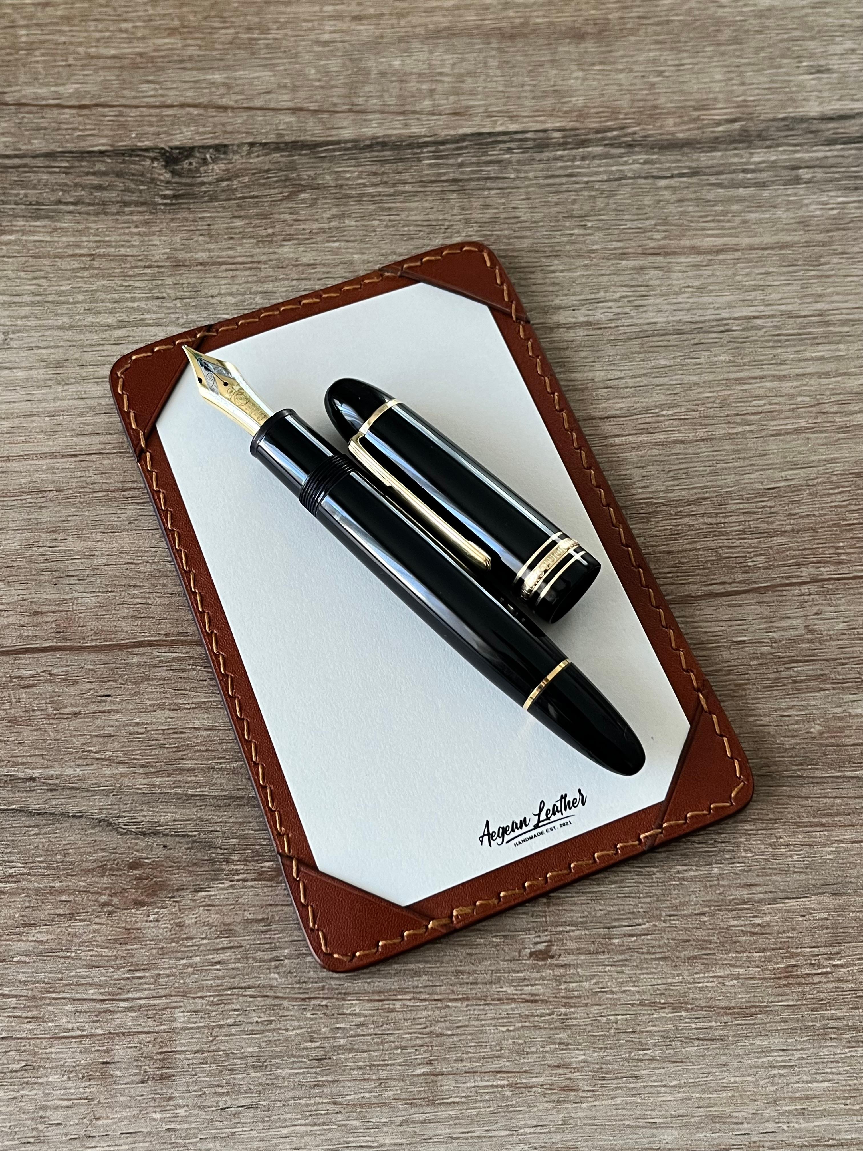 LEATHER JOTTER PAD-COGNAC