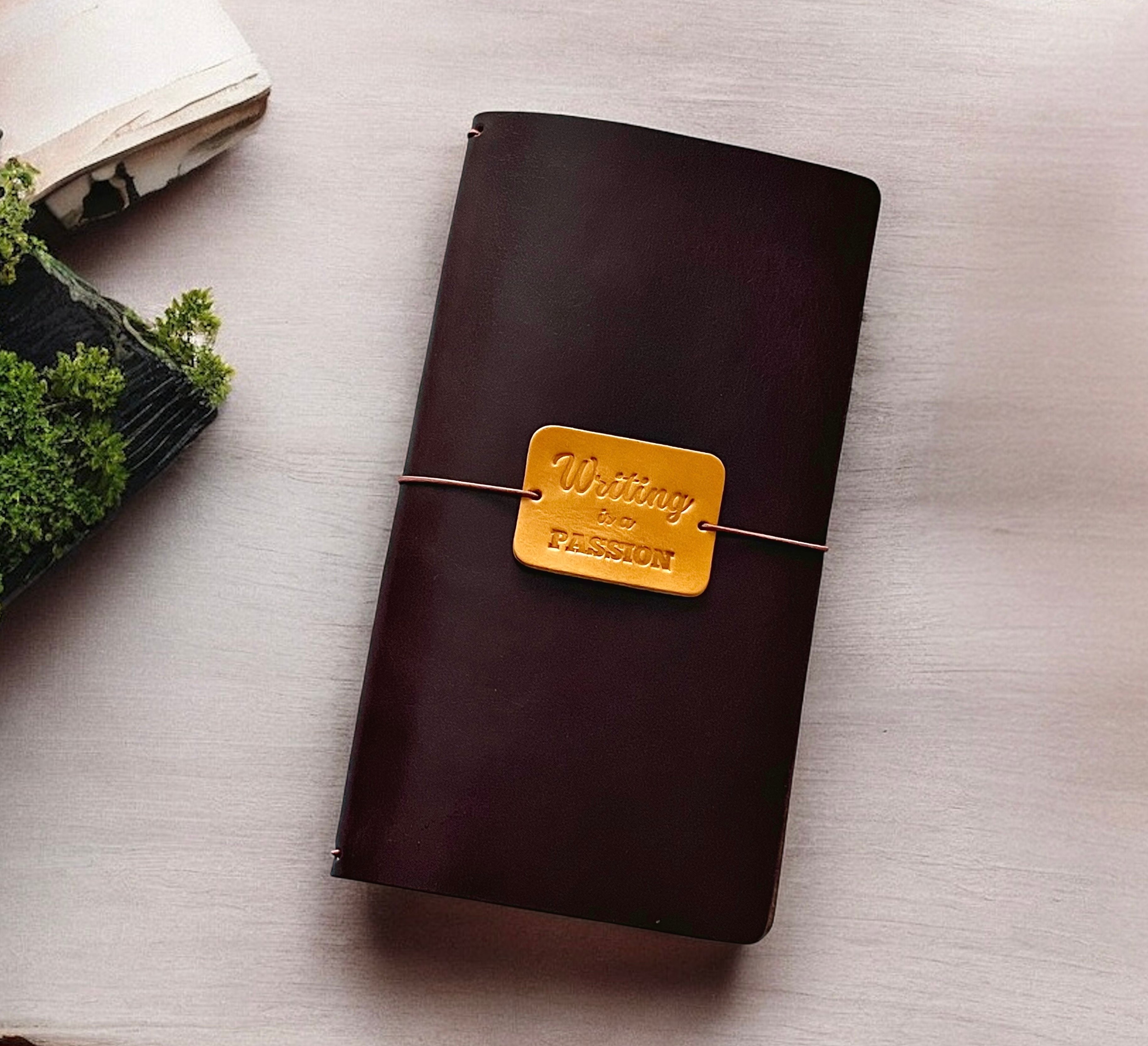 DERİ DEFTER KILIFI-KOYU KAHVE