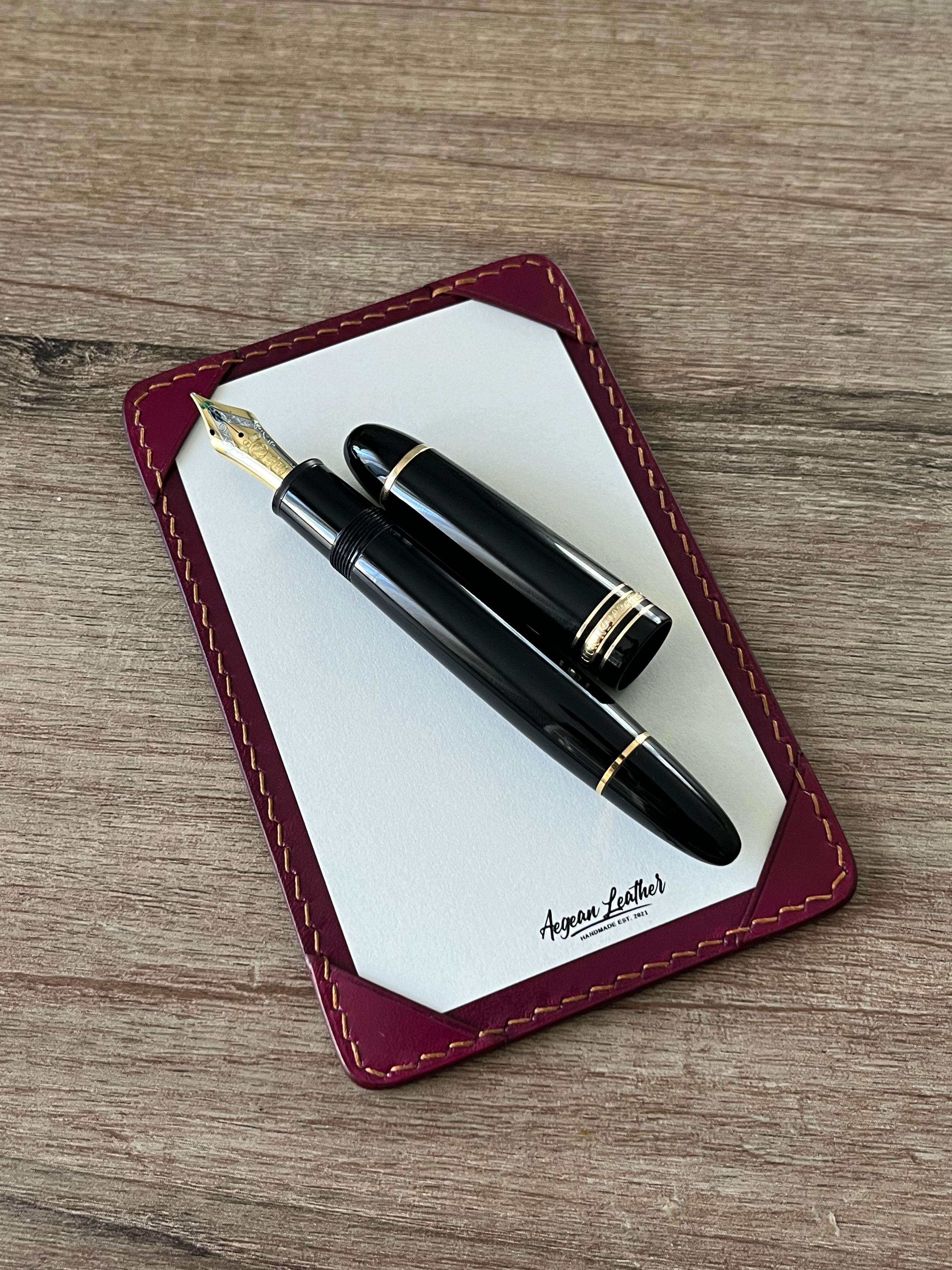 LEATHER JOTTER PAD-PUPRLE