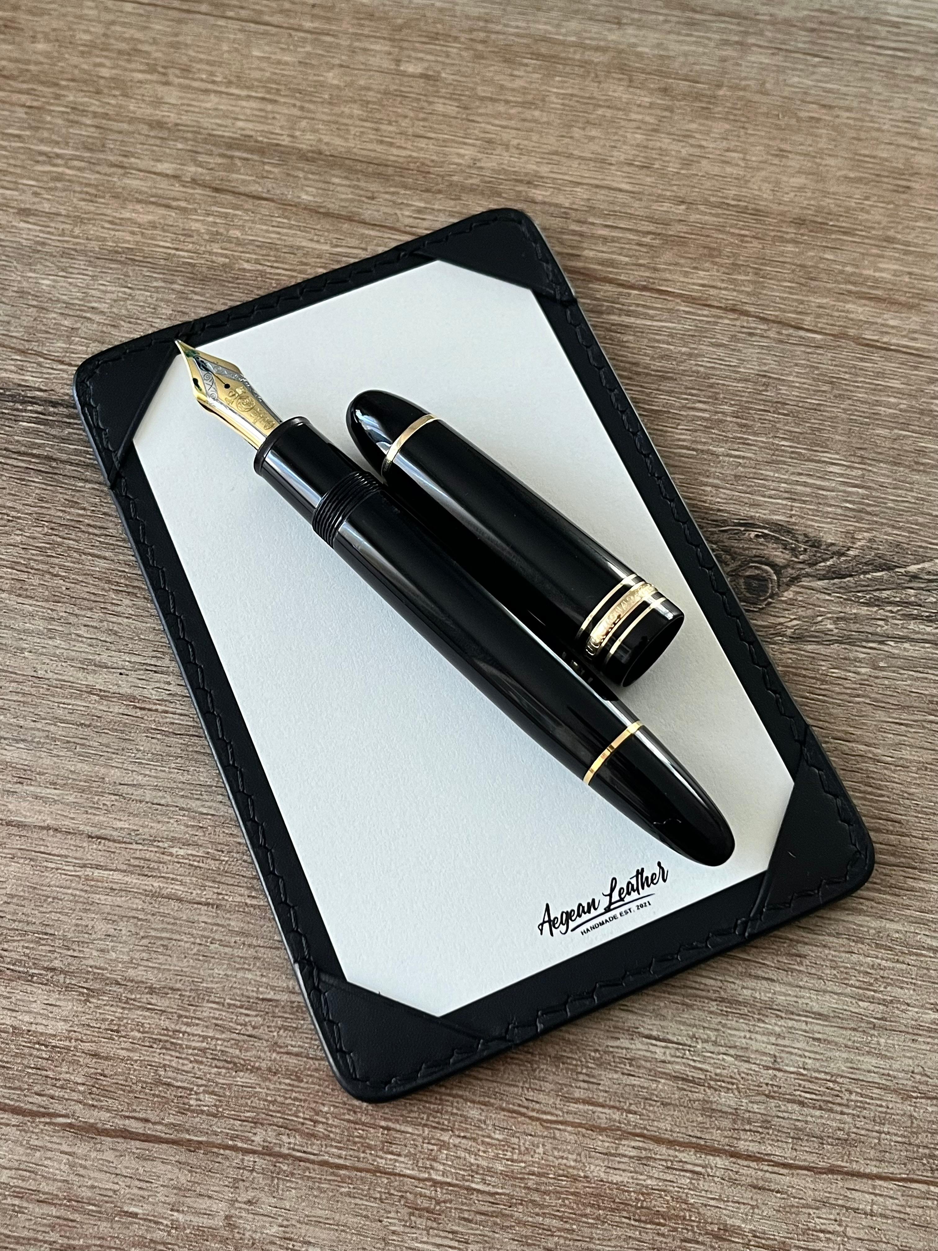 LEATHER JOTTER PAD-BLACK