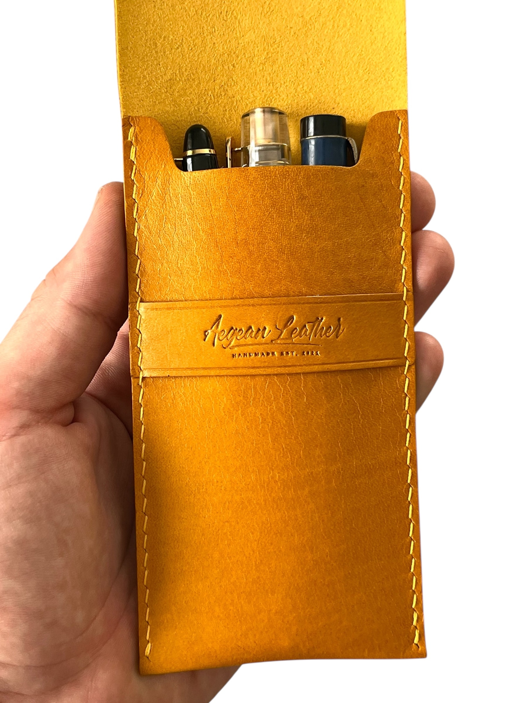 SIGNATURE PEN CASE-YELLOW