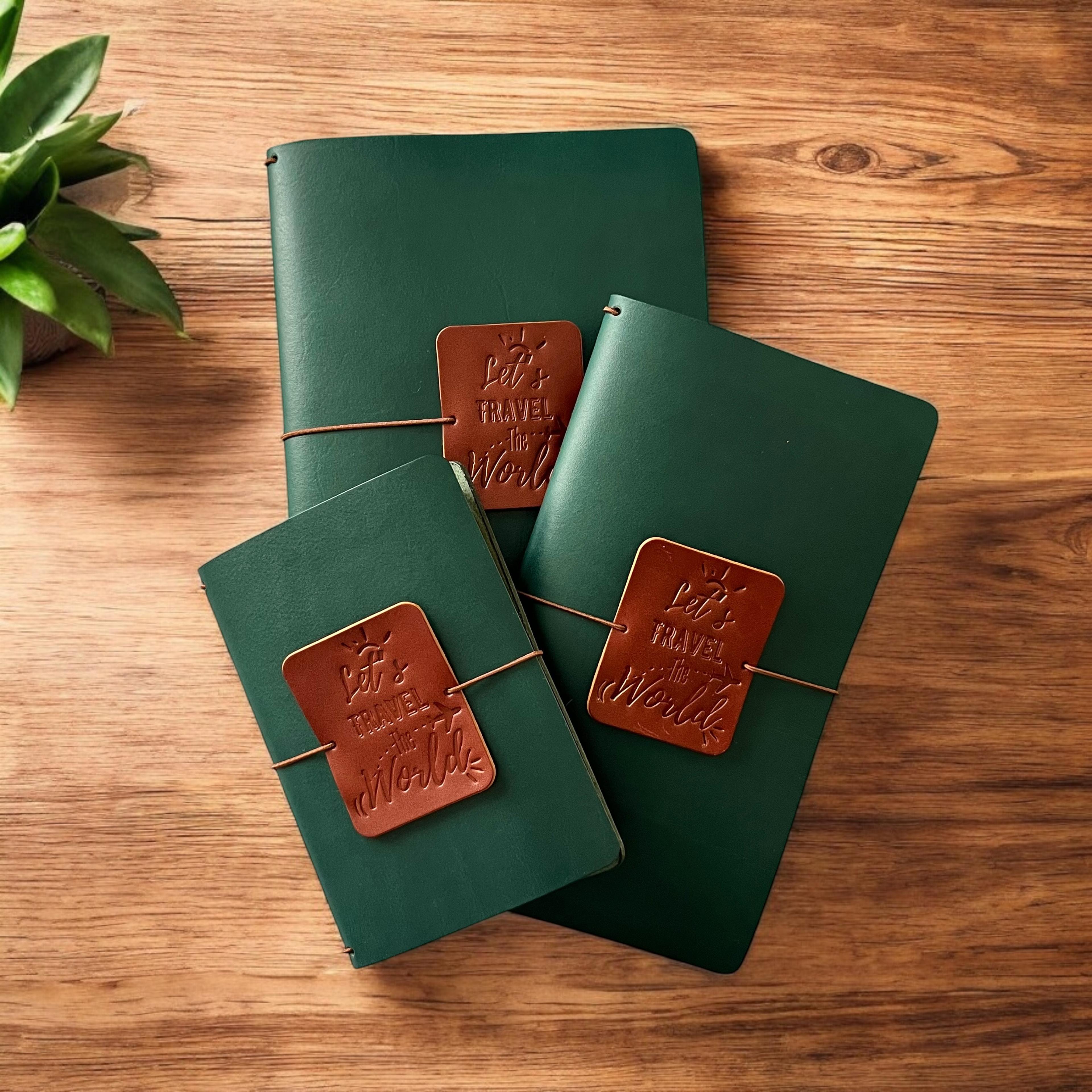 TRAVELER'S DERİ DEFTER KILIFI-YEŞİL