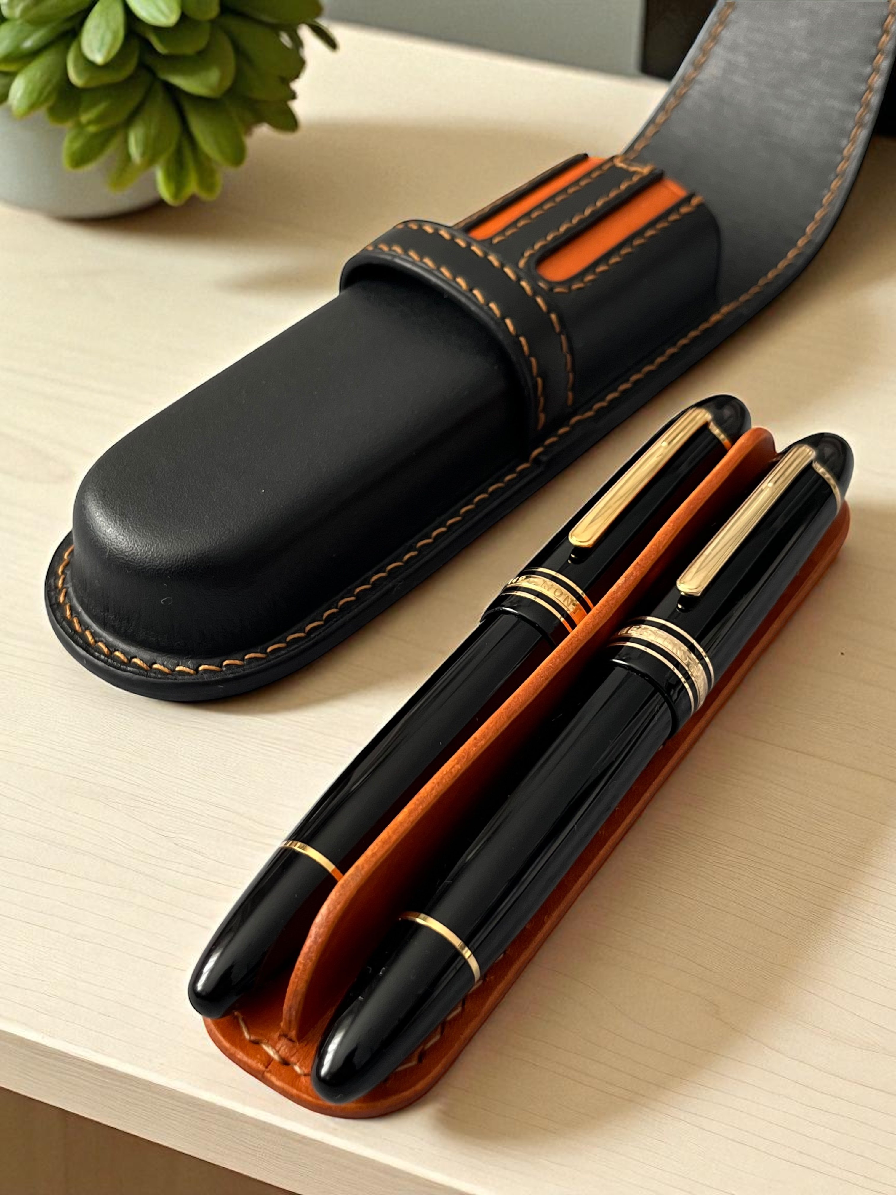 BLACK AMBER İKİLİ KALEMLİK