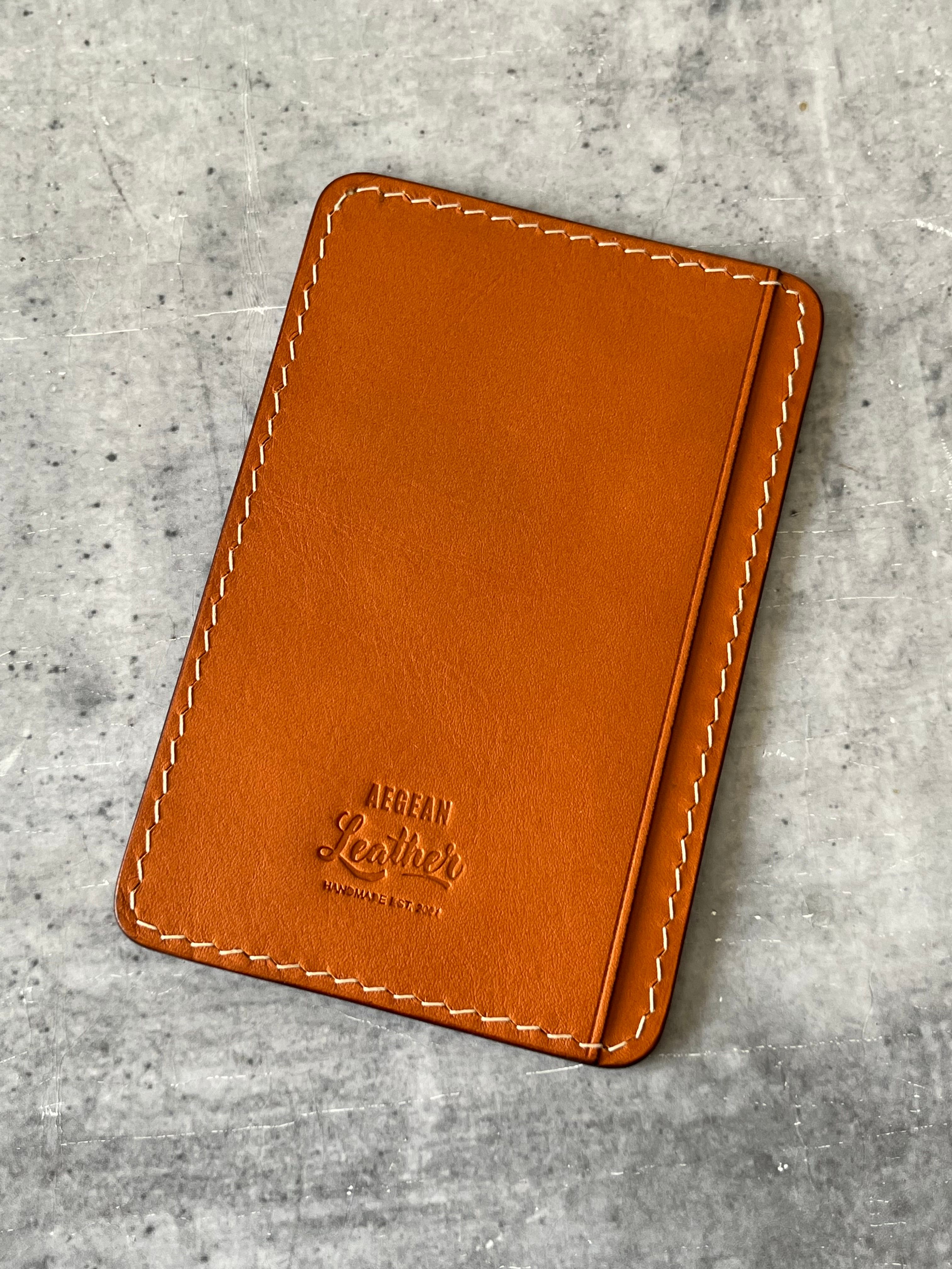 LEATHER JOTTER PAD-TAN