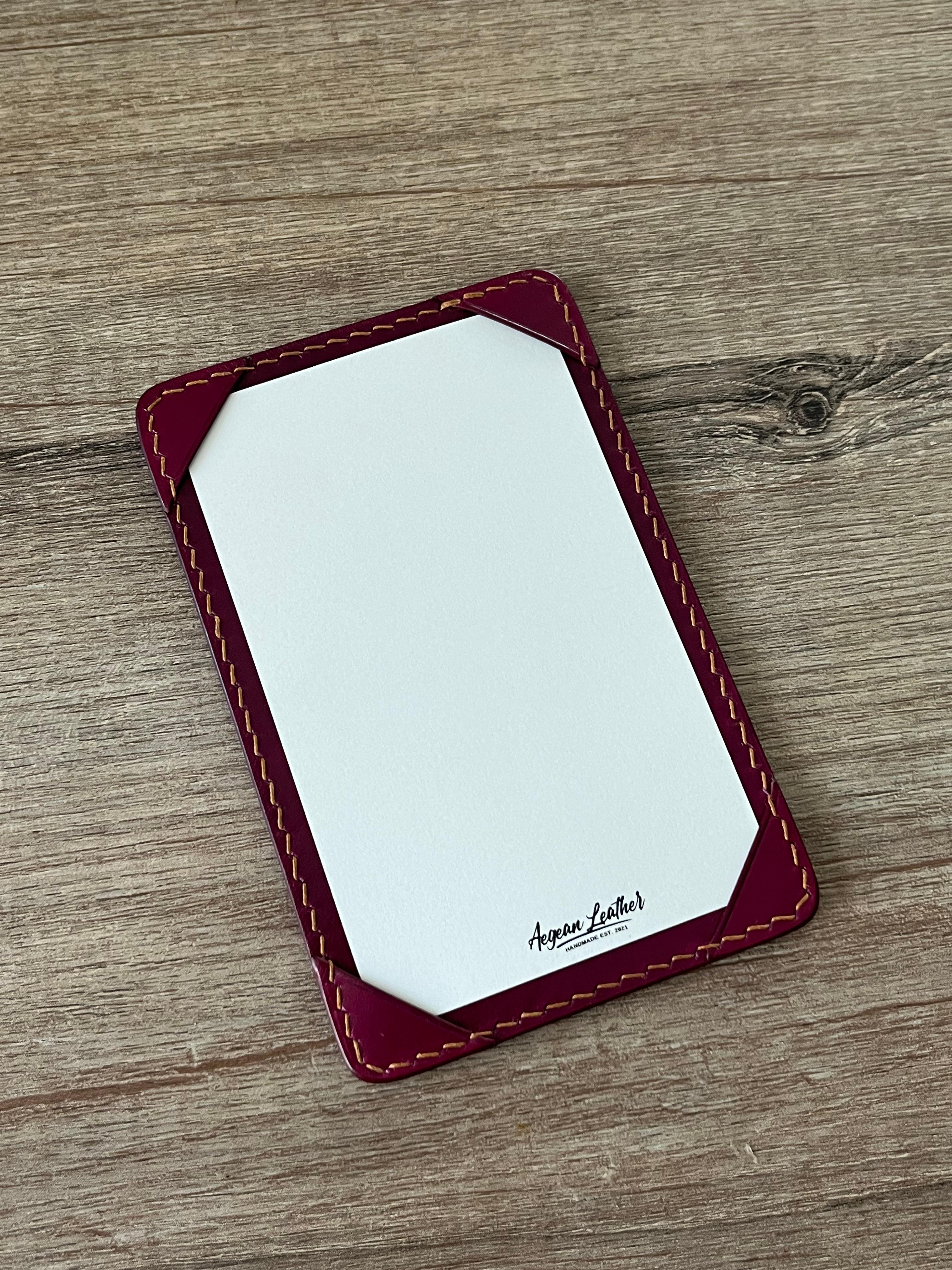 LEATHER JOTTER PAD-PUPRLE