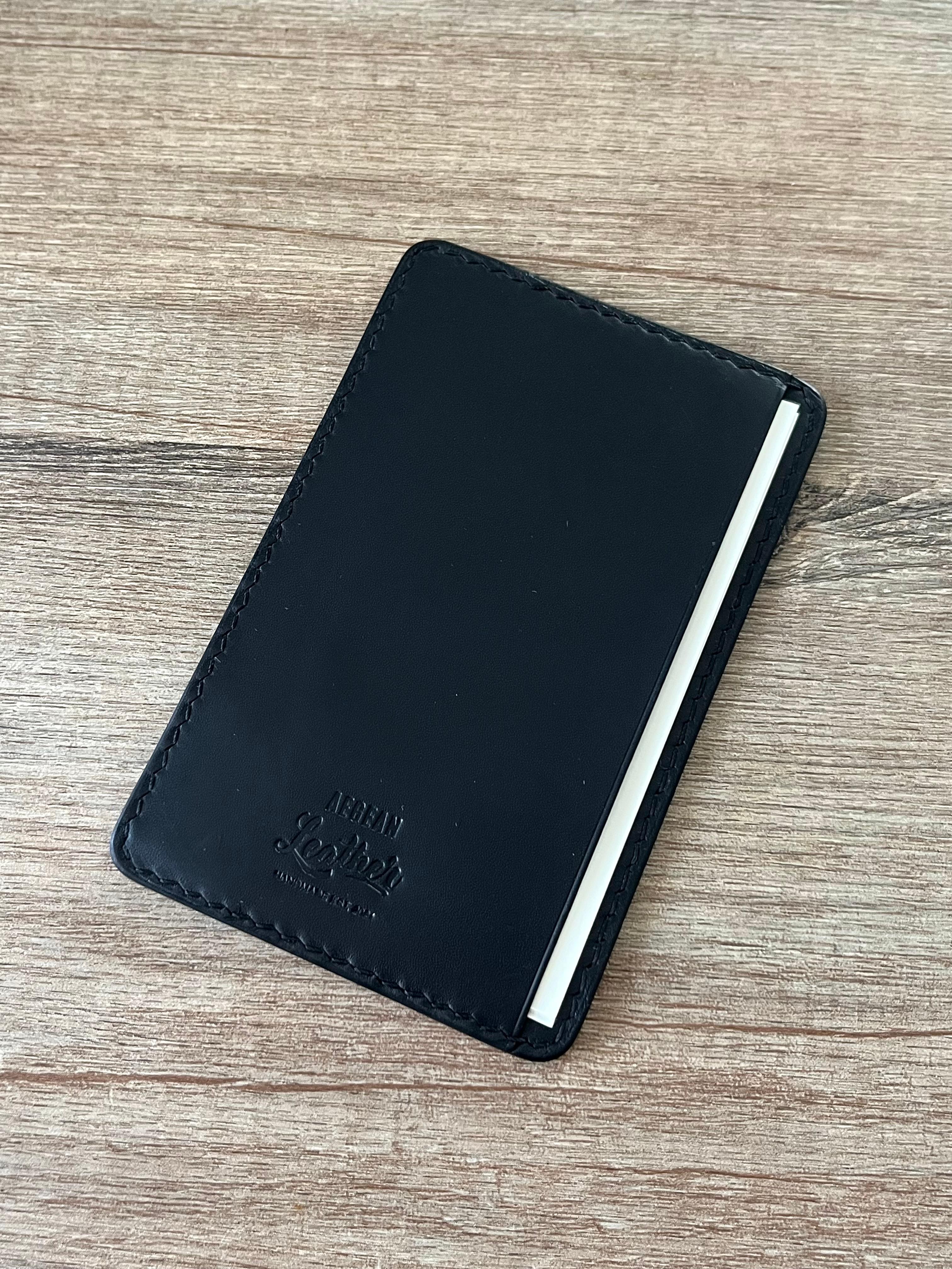 LEATHER JOTTER PAD-BLACK