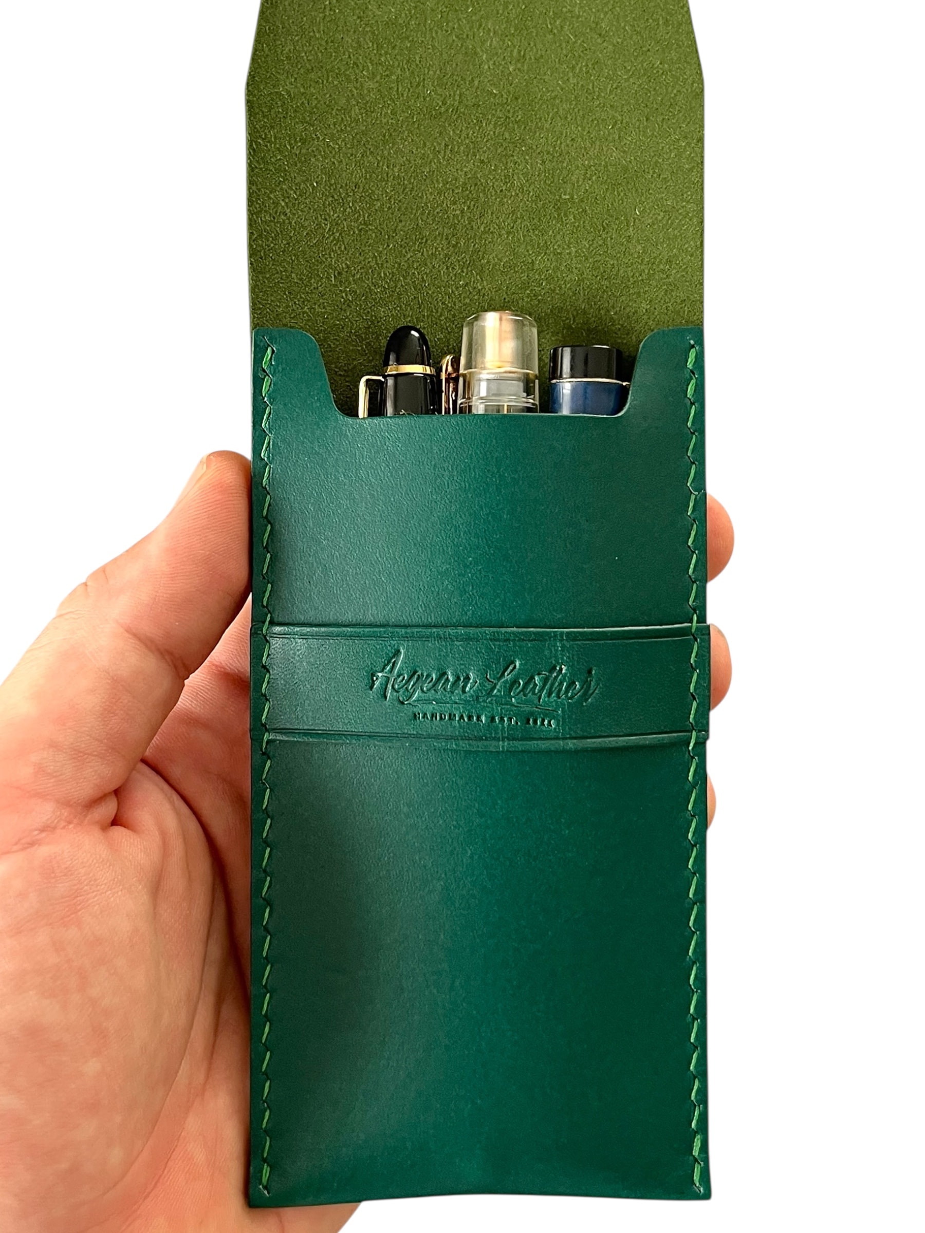 SIGNATURE PEN CASE-GREEN