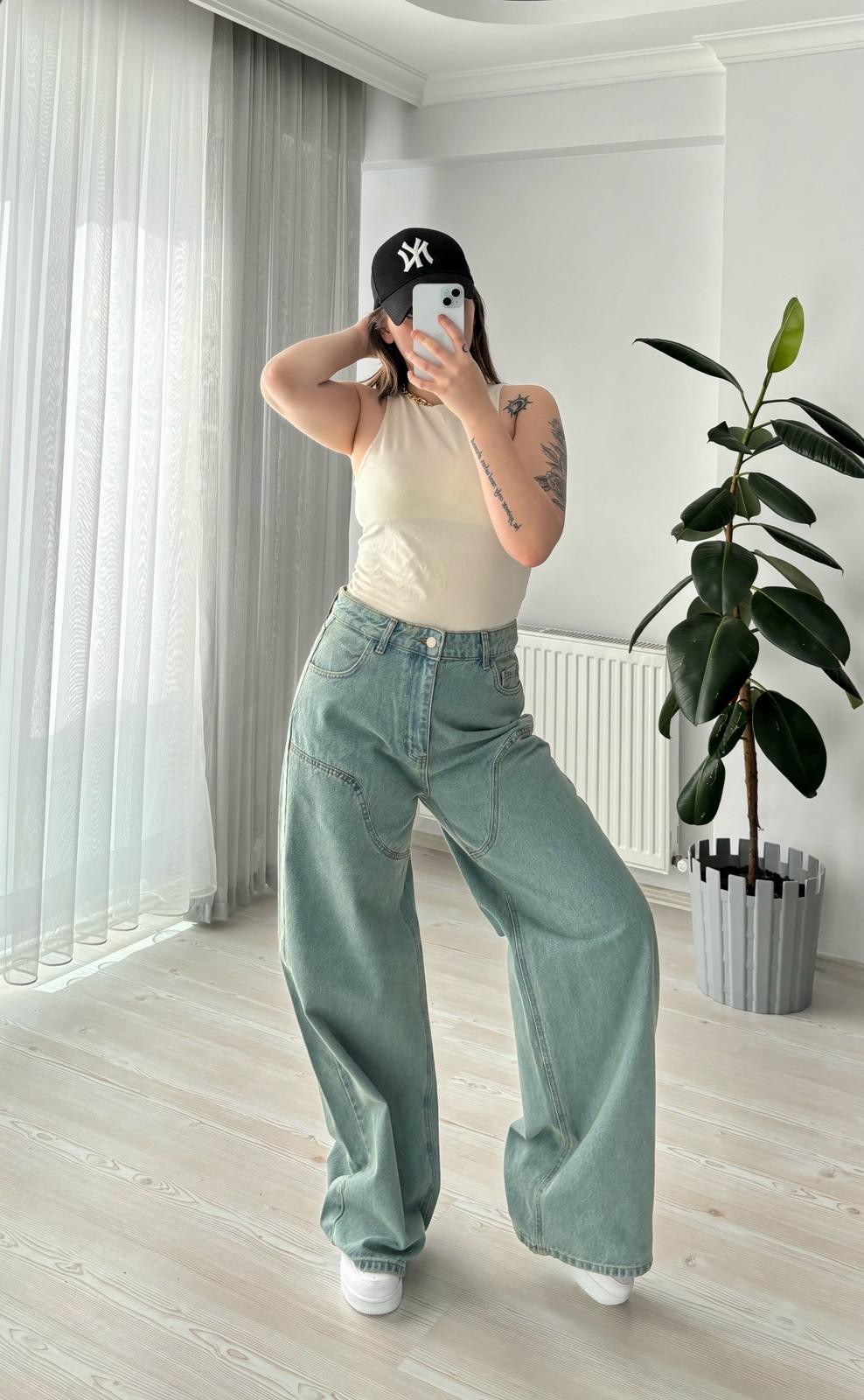 Pinterest Model Oversize Mavi Jean