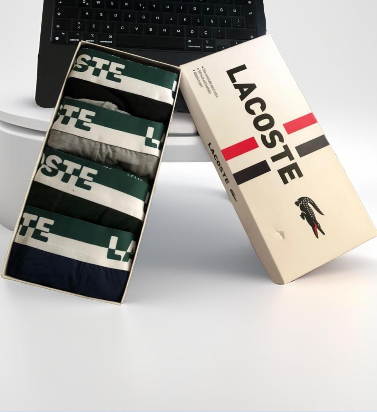 LACOSTE 4LÜ BOXER SETİ