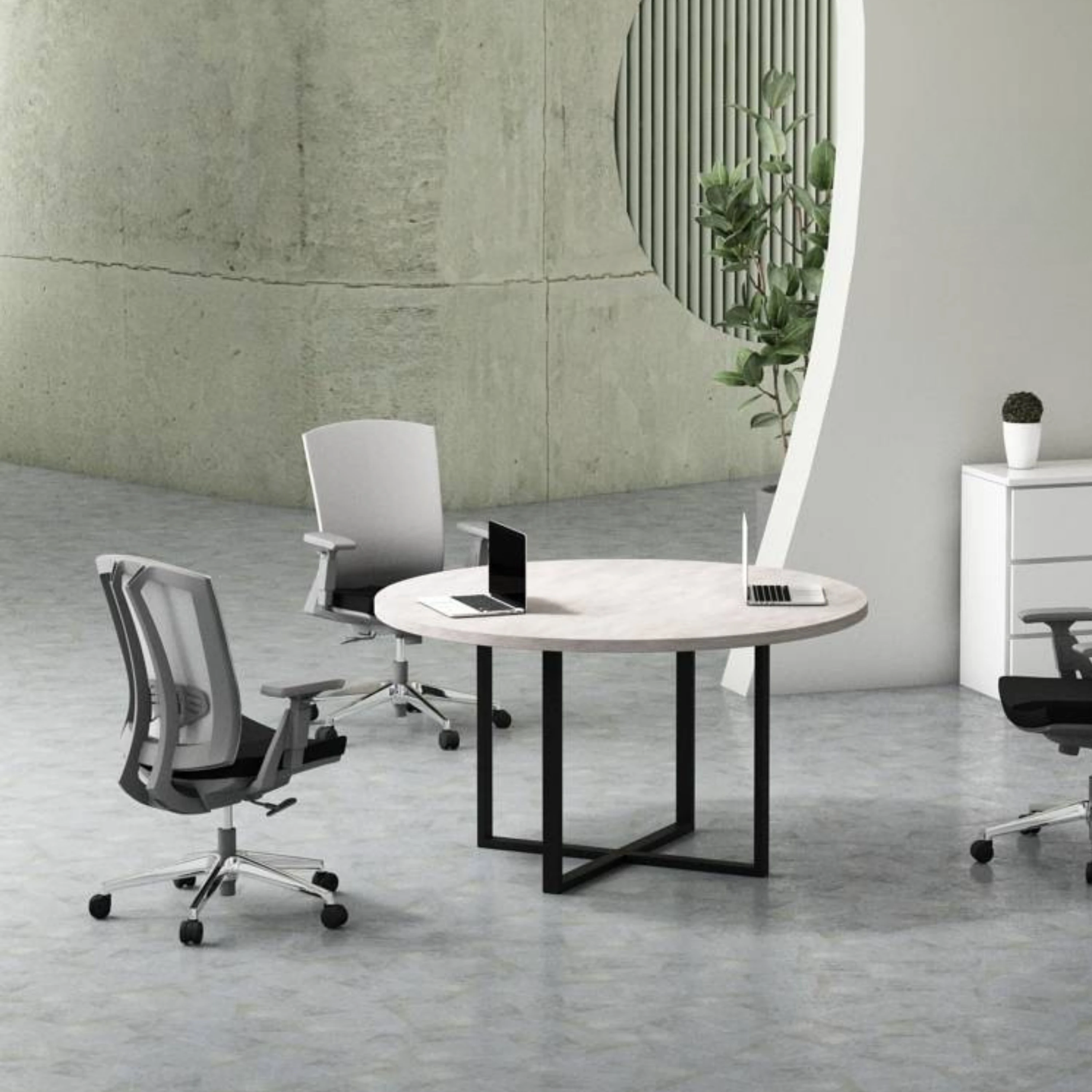 Win-100TP Yuvarlak Toplantı Masası