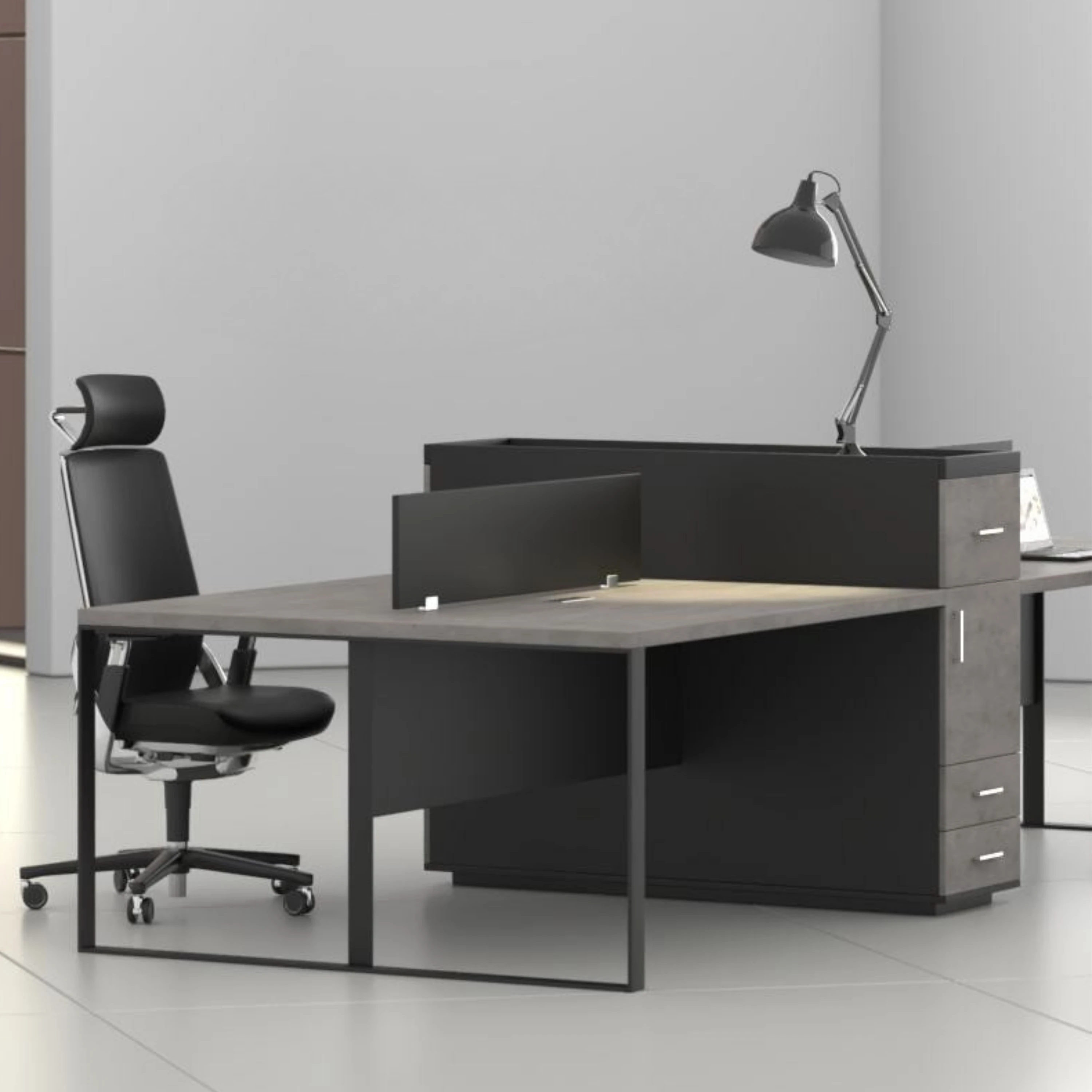 Win Dolaplı Dörtlü Çalışma Masası